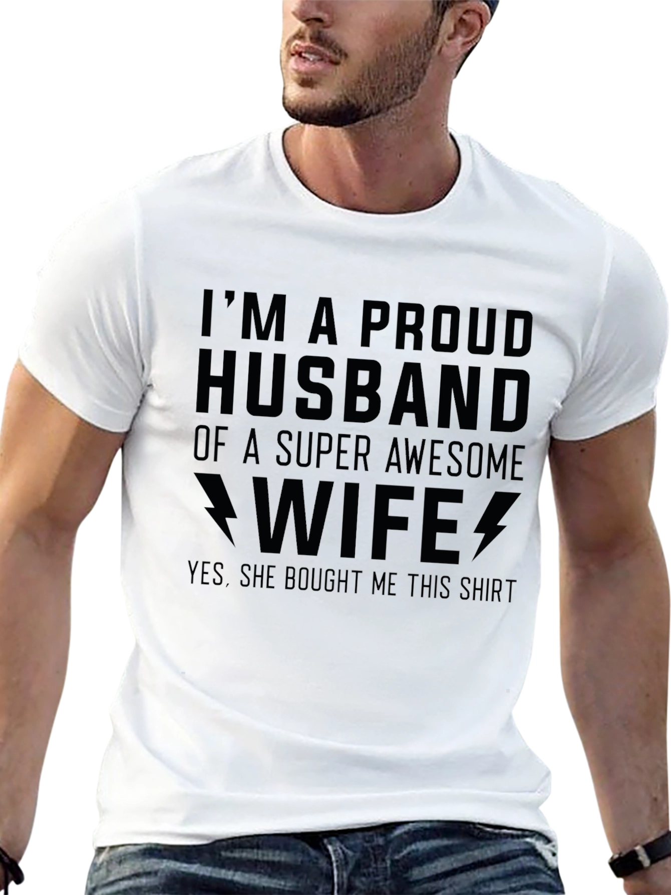 Proud Husband T-Shirt - Awesome Wife Gift