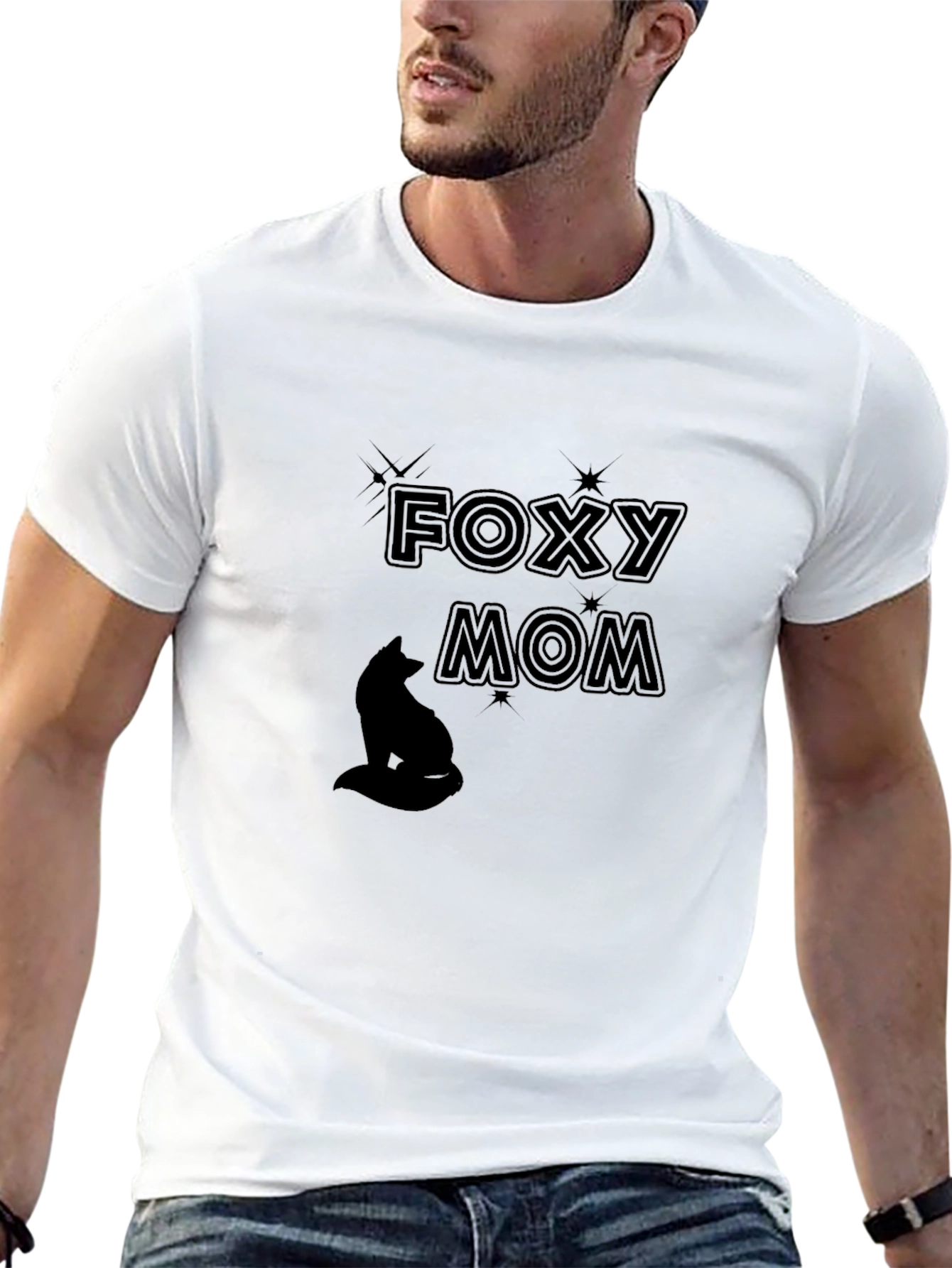 Foxy Mom T-Shirt - Stylish Graphic Tee