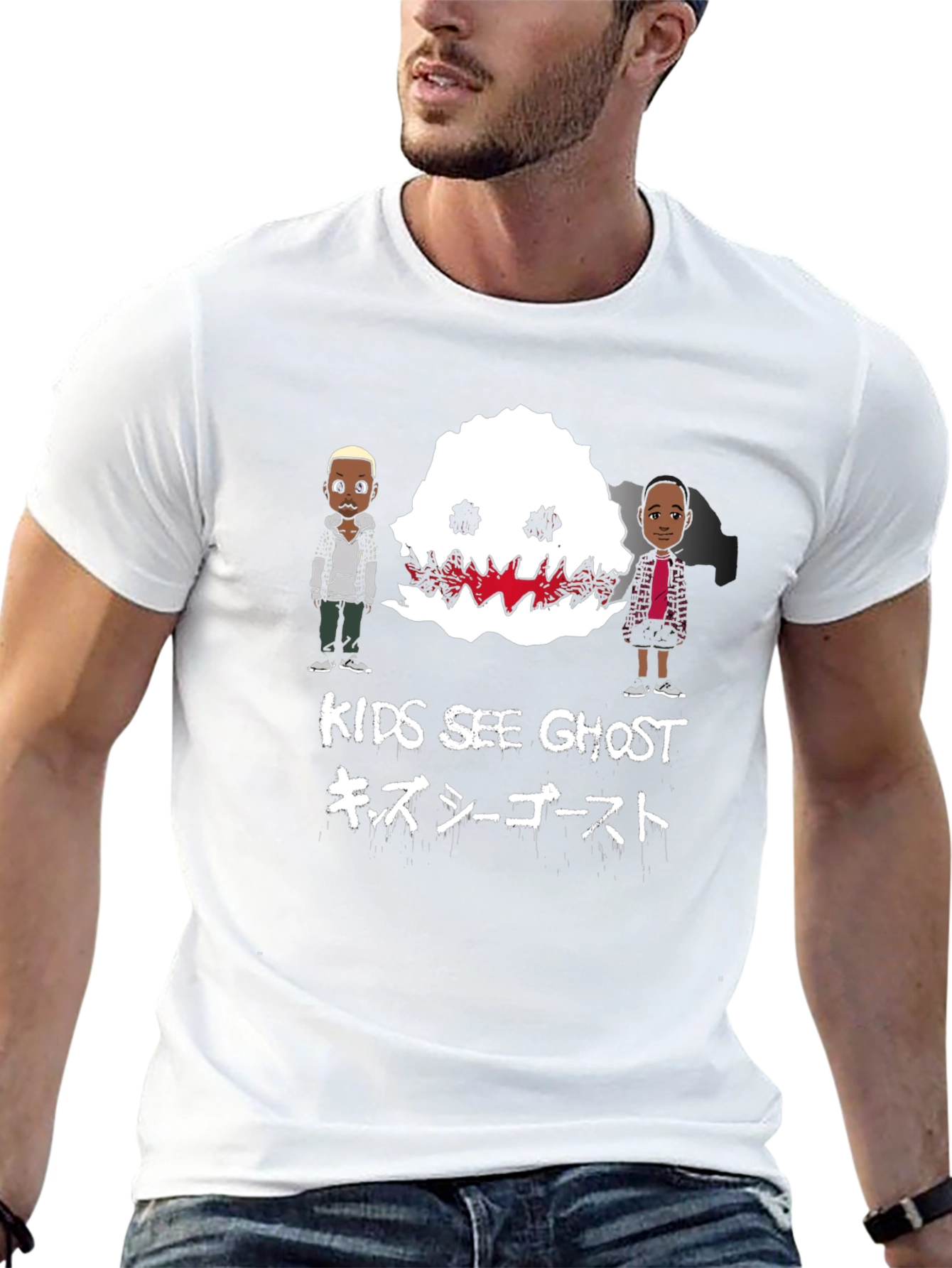 Kids See Ghost Graphic Print T-Shirt