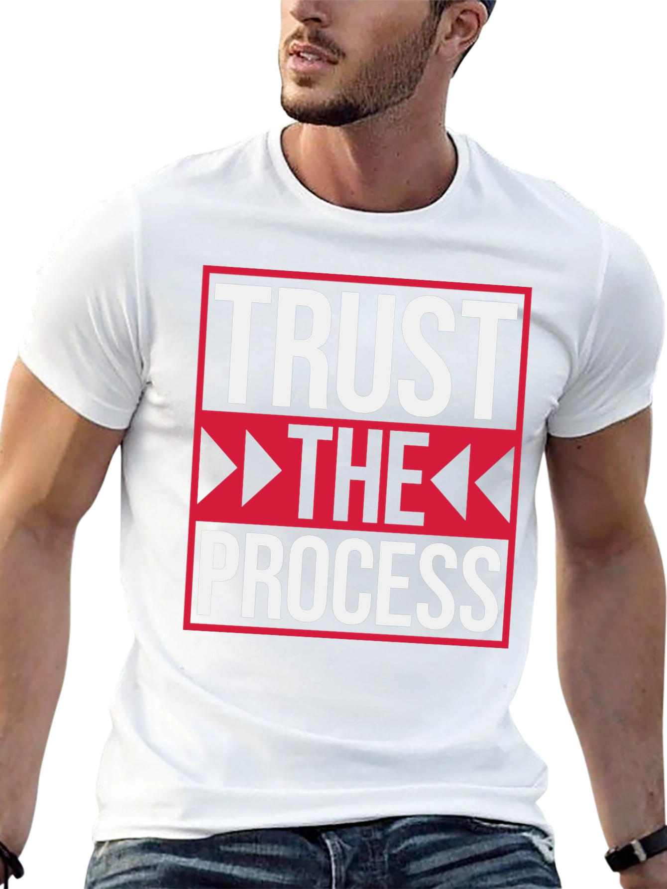 Trust the Process Black Graphic Tee