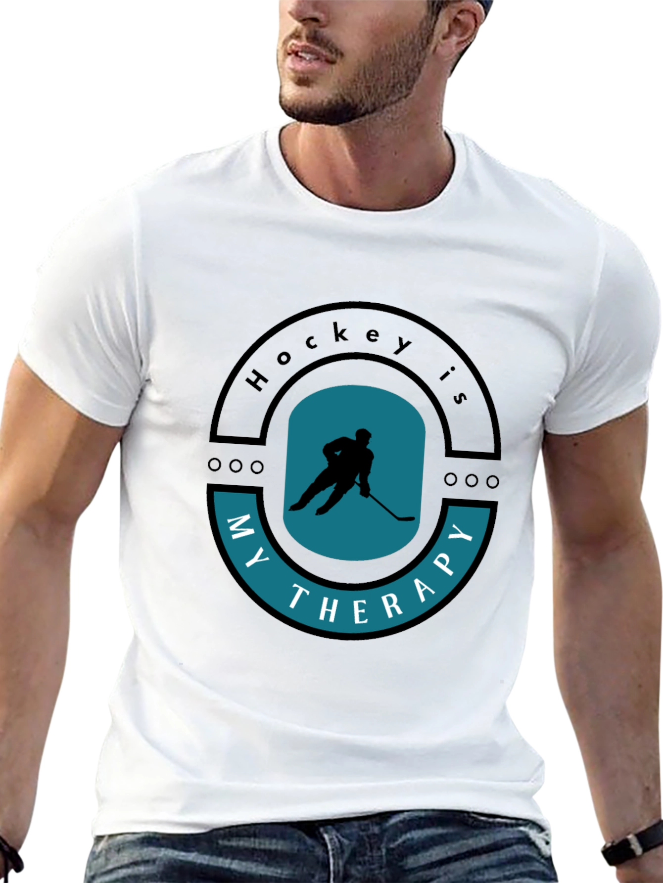 Hockey is My Therapy T-Shirt Sporty Tee