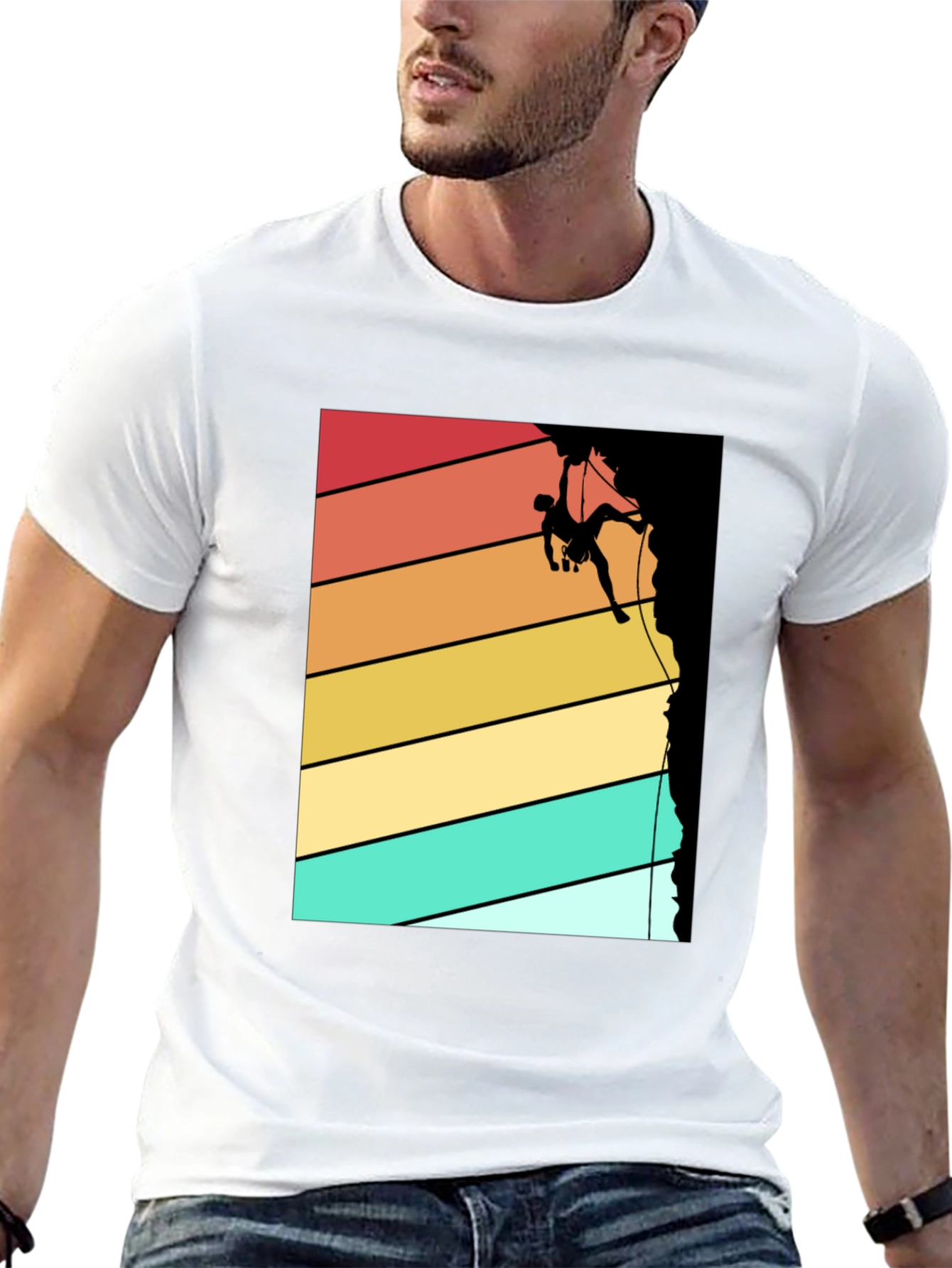 Retro Climbing Graphic Tee - Adventure Ready