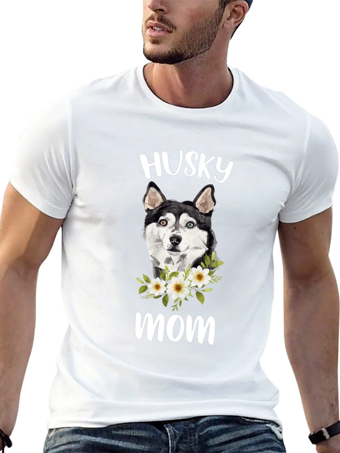 Husky Mom T-Shirt - Cute Dog Lover Tee