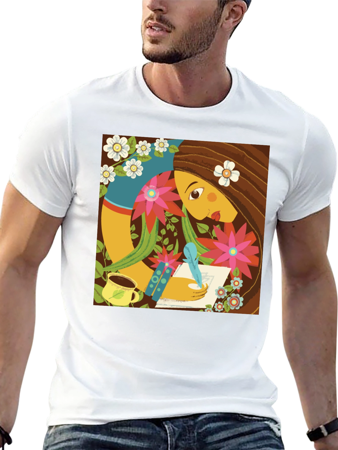 Artistic Woman Writing T-Shirt