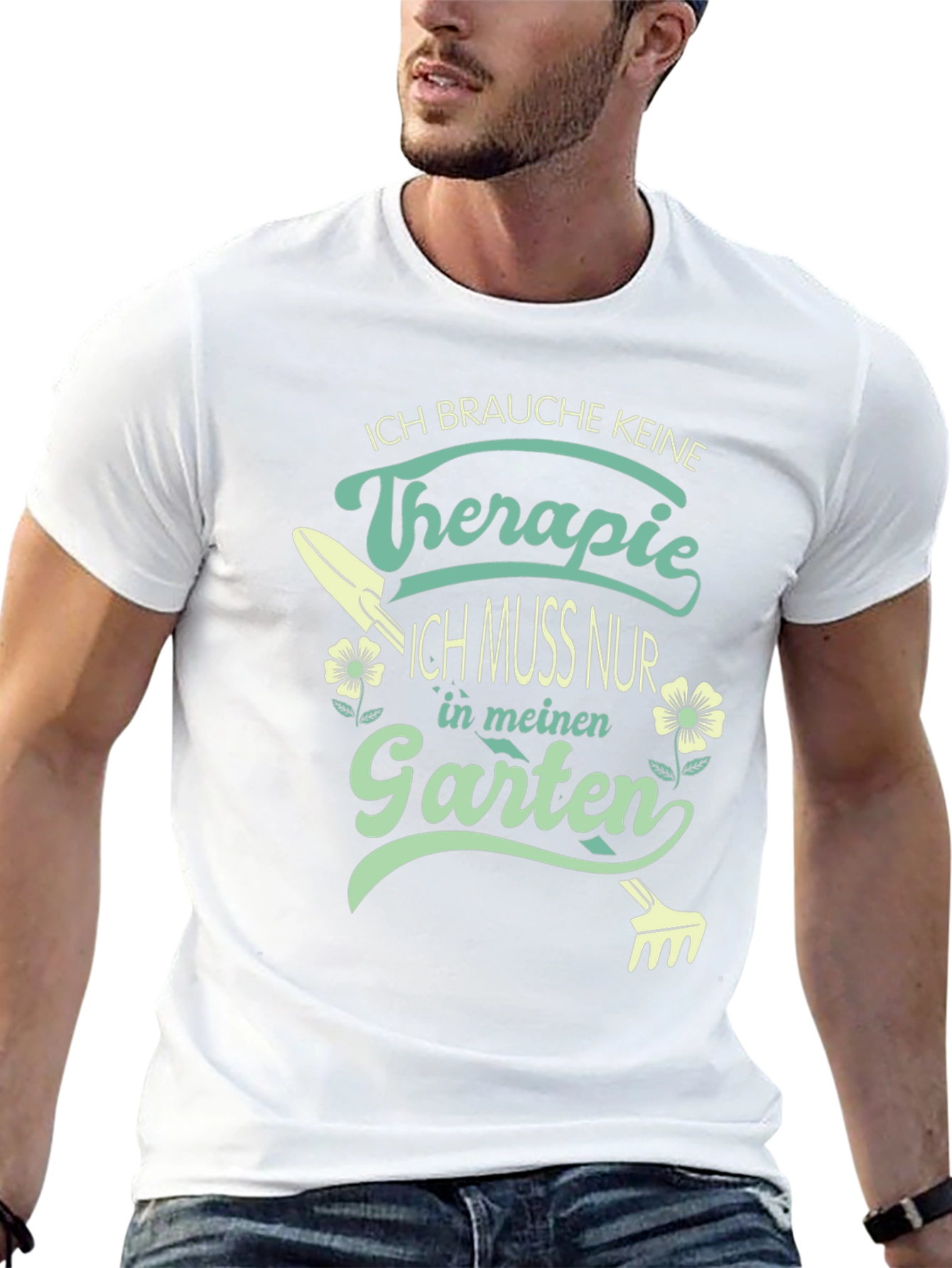 Therapie Garten T-Shirt: Gardening is My Therapy