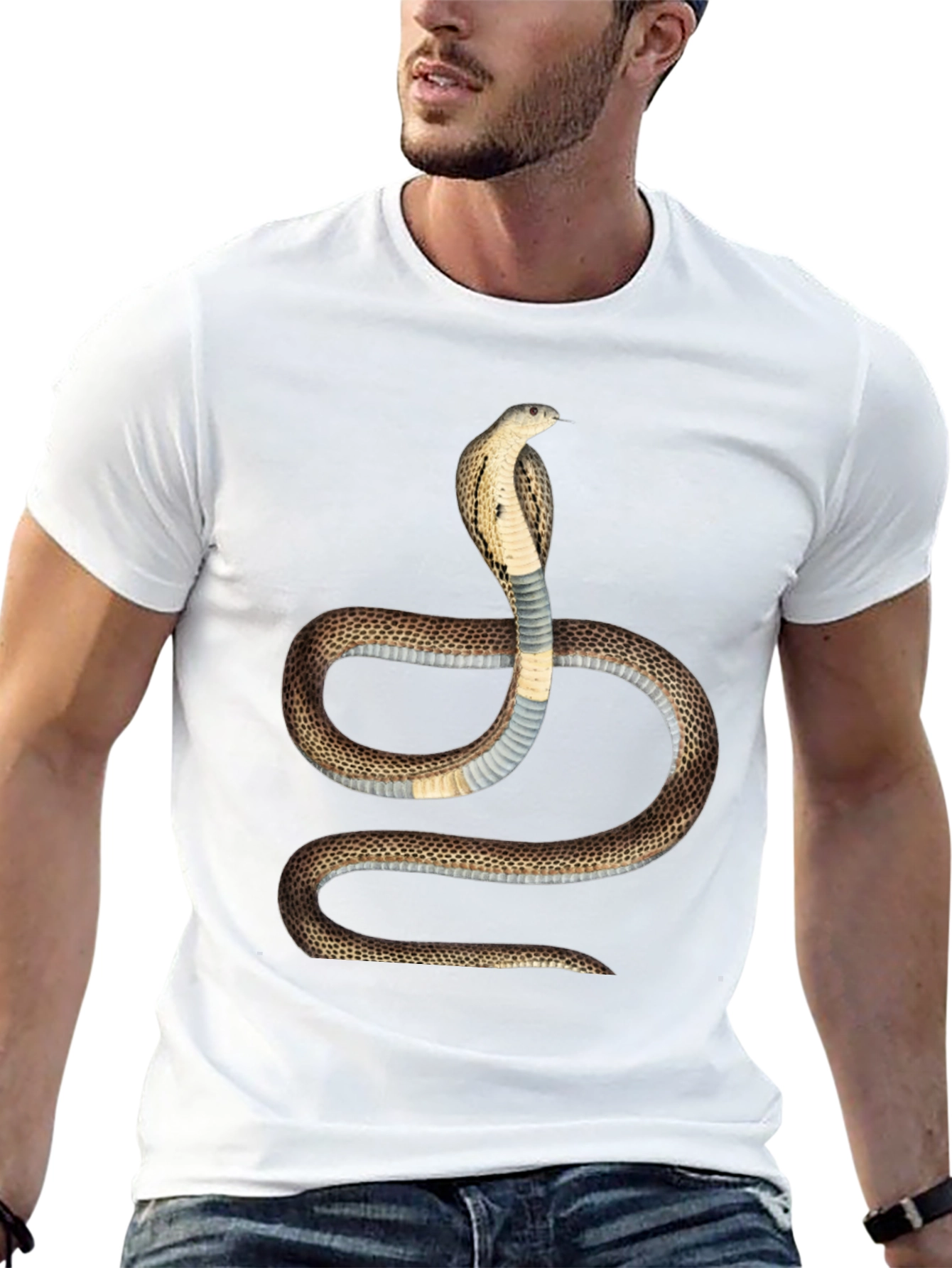 Cobra Graphic T-Shirt - Bold Snake Design