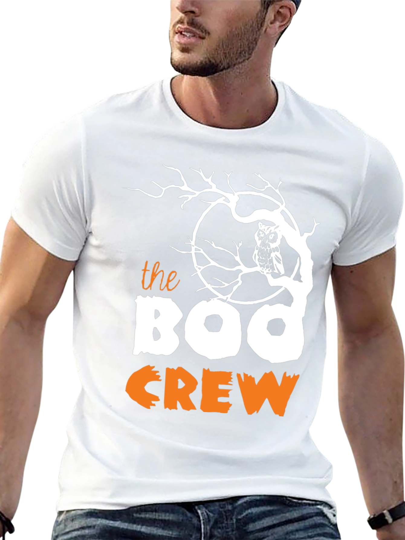 Boo Crew Halloween Graphic T-Shirt