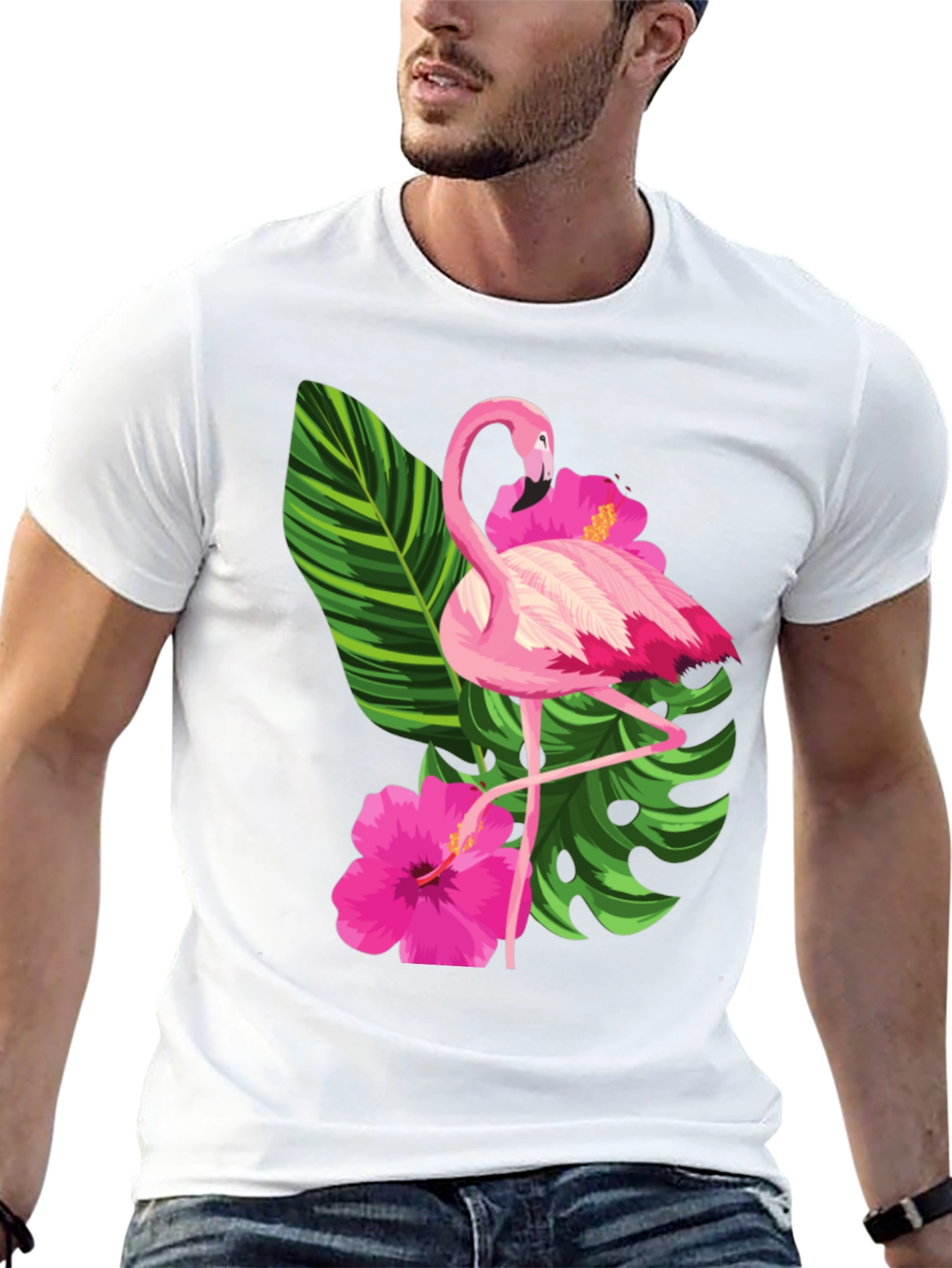 Tropical Flamingo Graphic Tee
