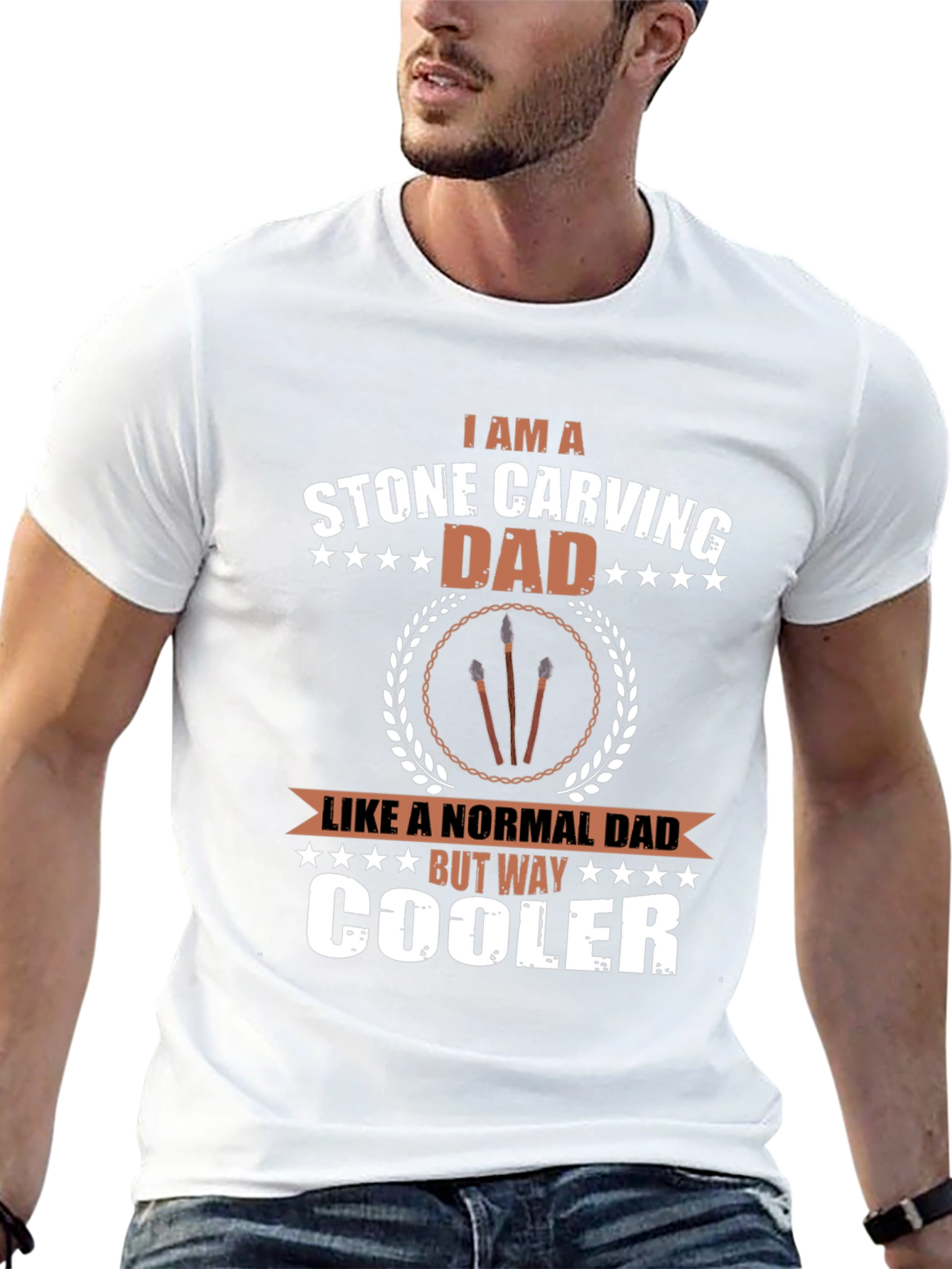 Stone Carving Dad T-Shirt