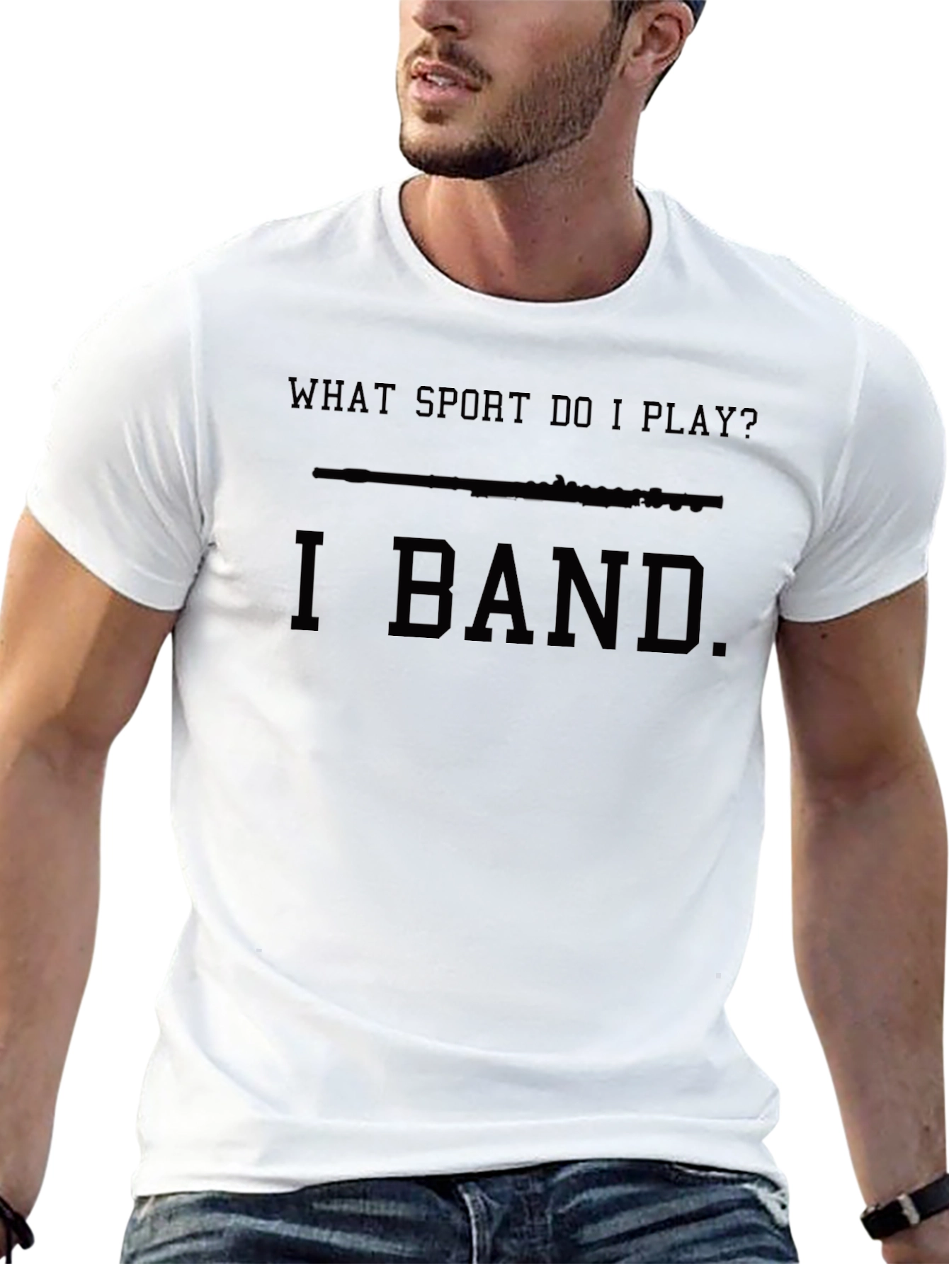 I Band Flute T-Shirt Funny Music Player Tee