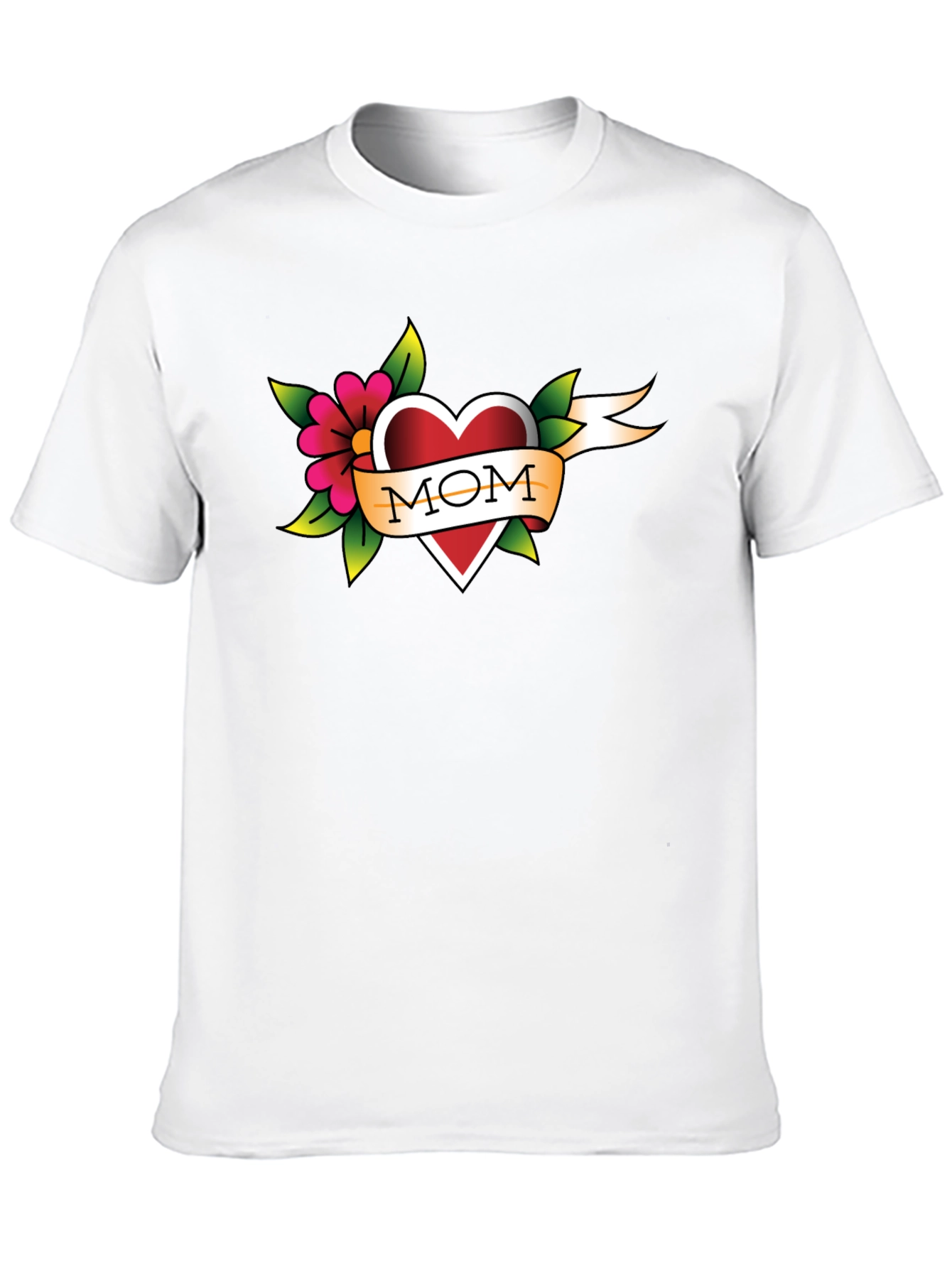 Mom Tattoo Style Heart T-Shirt