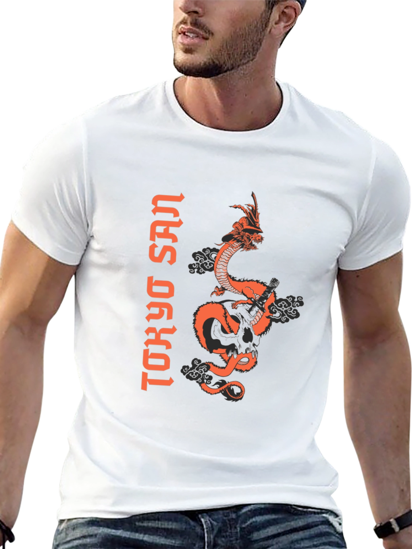 Tokyo San Dragon Graphic Tee - Mens