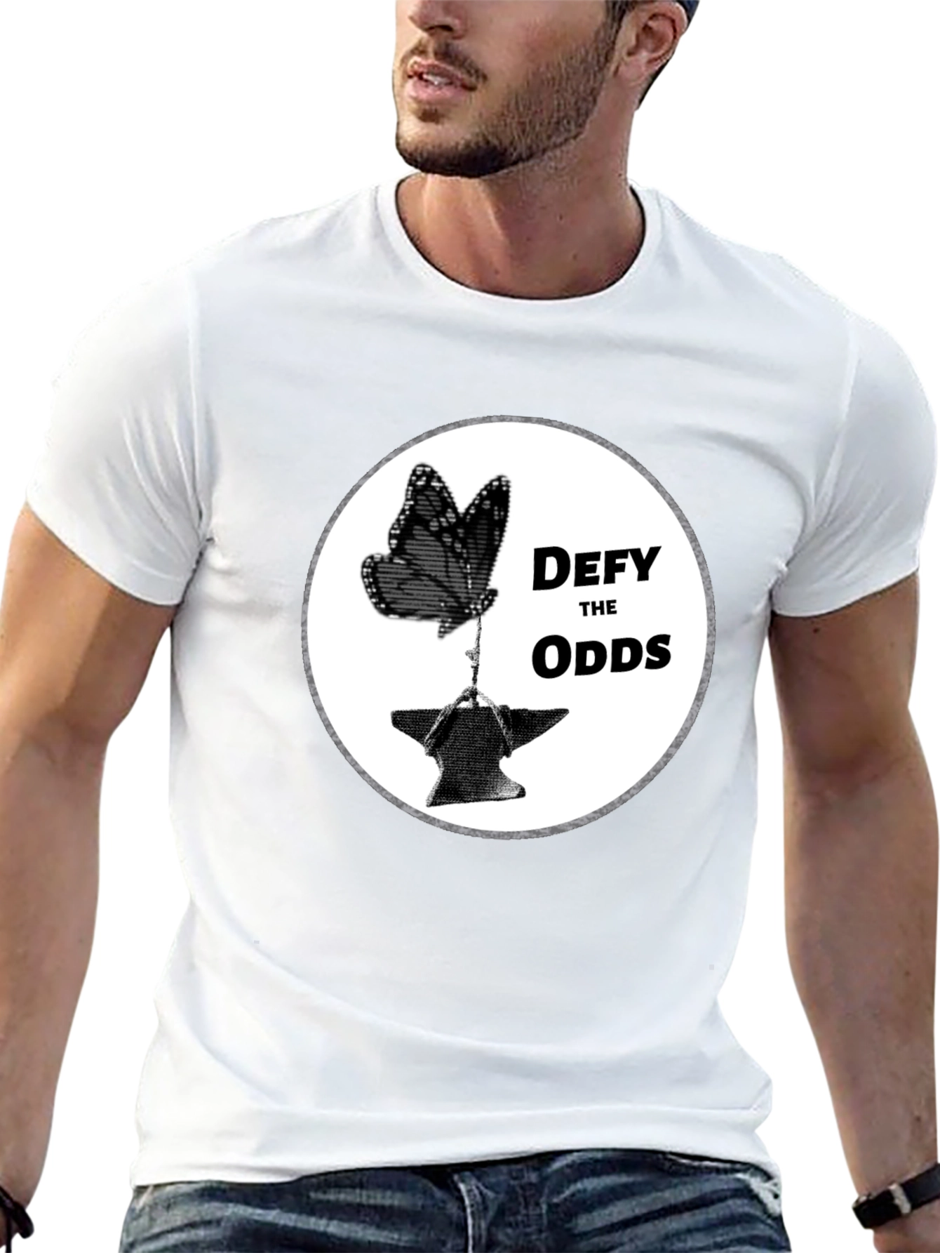Defy the Odds Butterfly Anvil T-Shirt