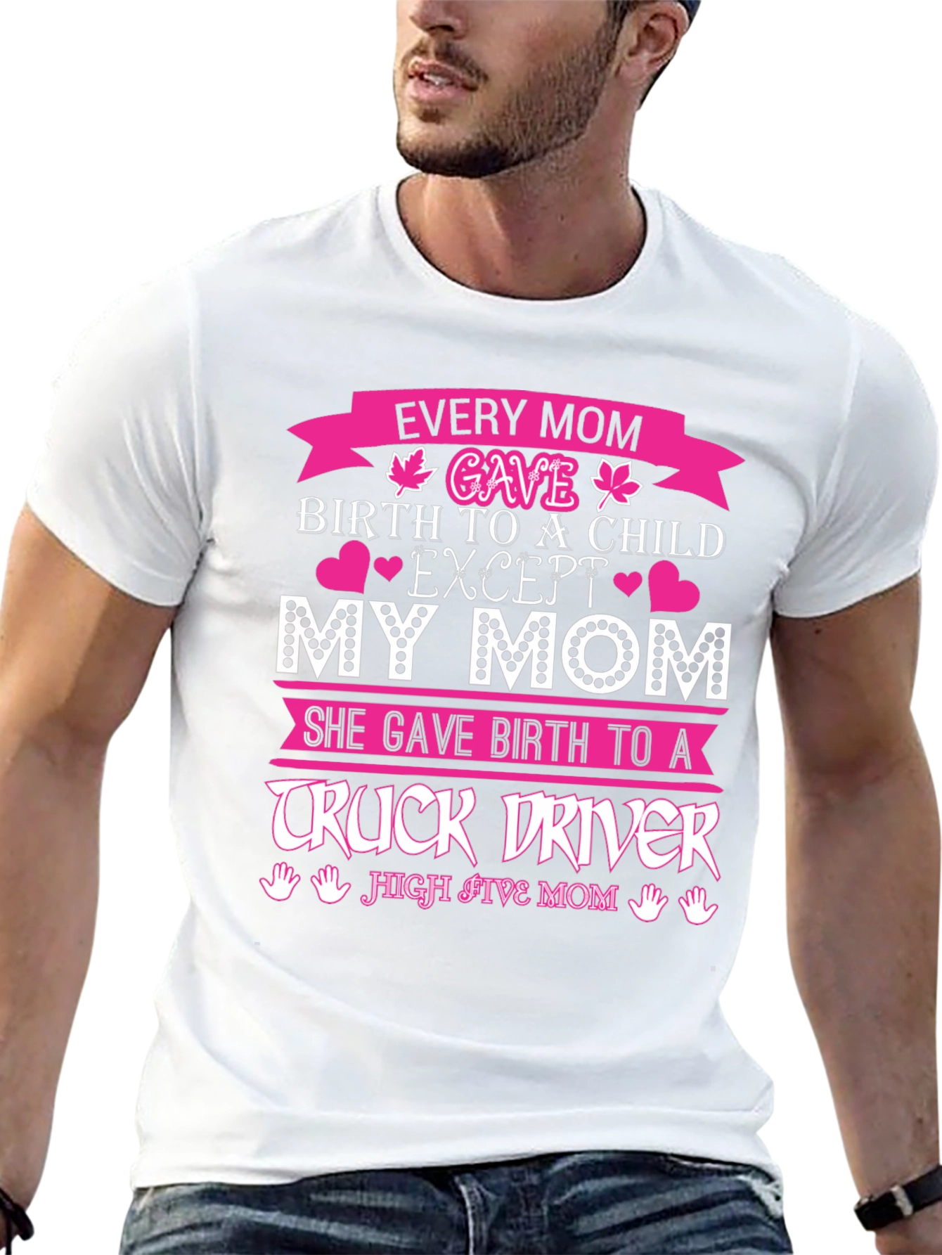 Truck Driver Mom Graphic T-Shirt