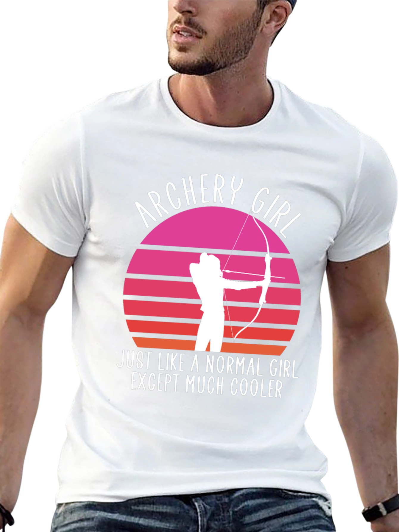 Archery Girl Graphic Tee - Cool Archer T-Shirt