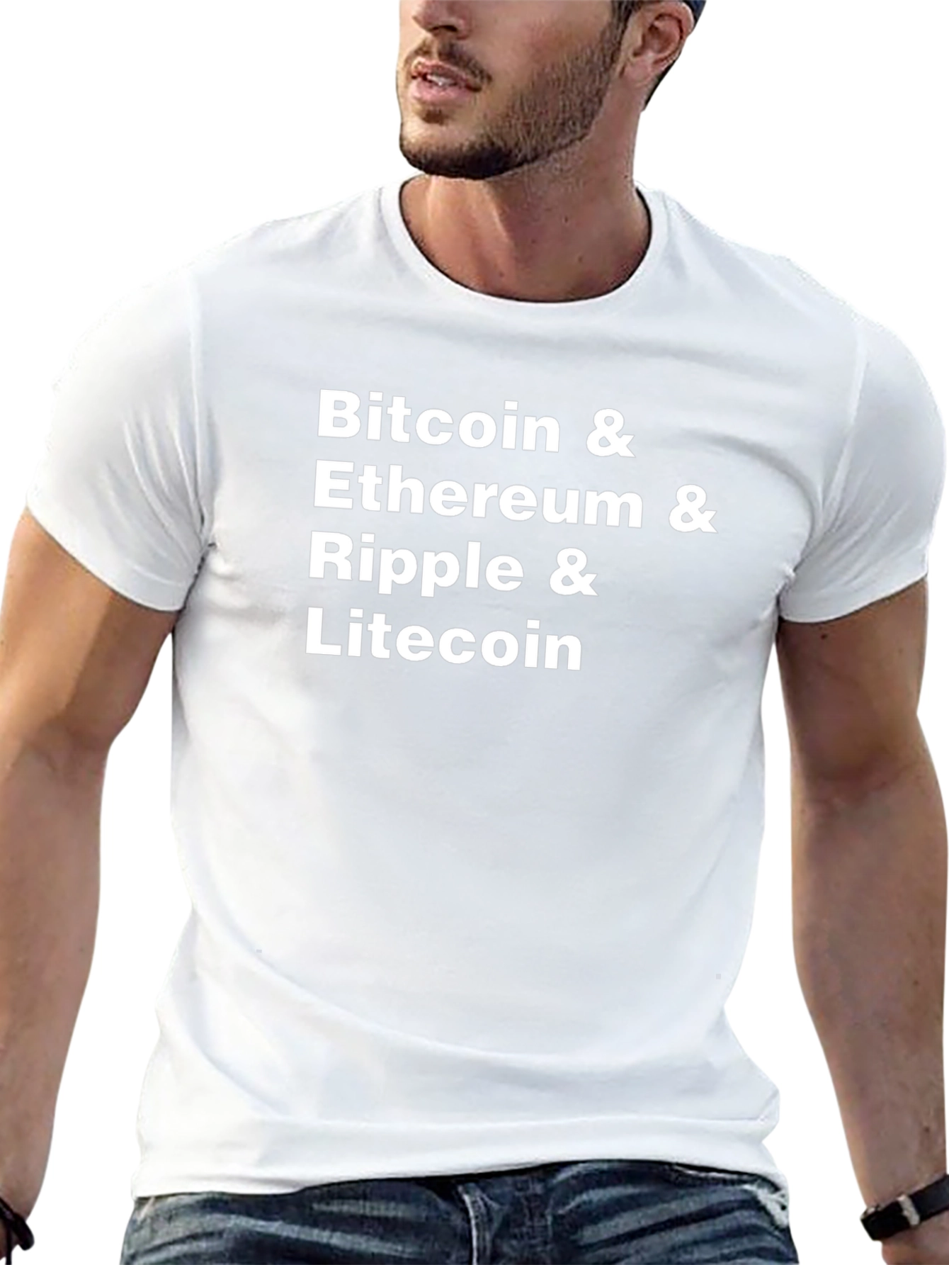 Crypto T-Shirt: Bitcoin Ethereum Ripple Litecoin
