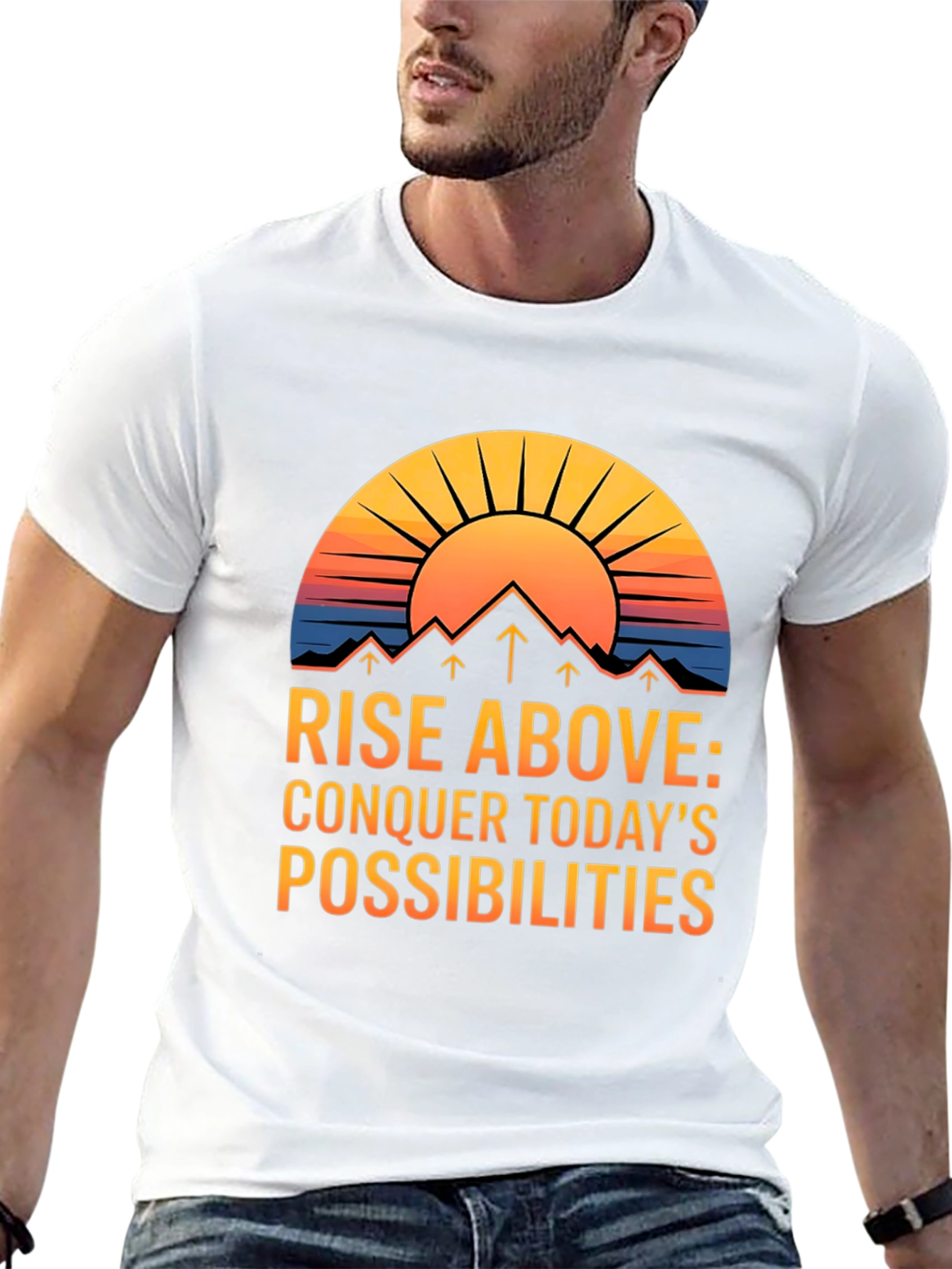 Rise Above Graphic Tee: Conquer Todays Possibilities