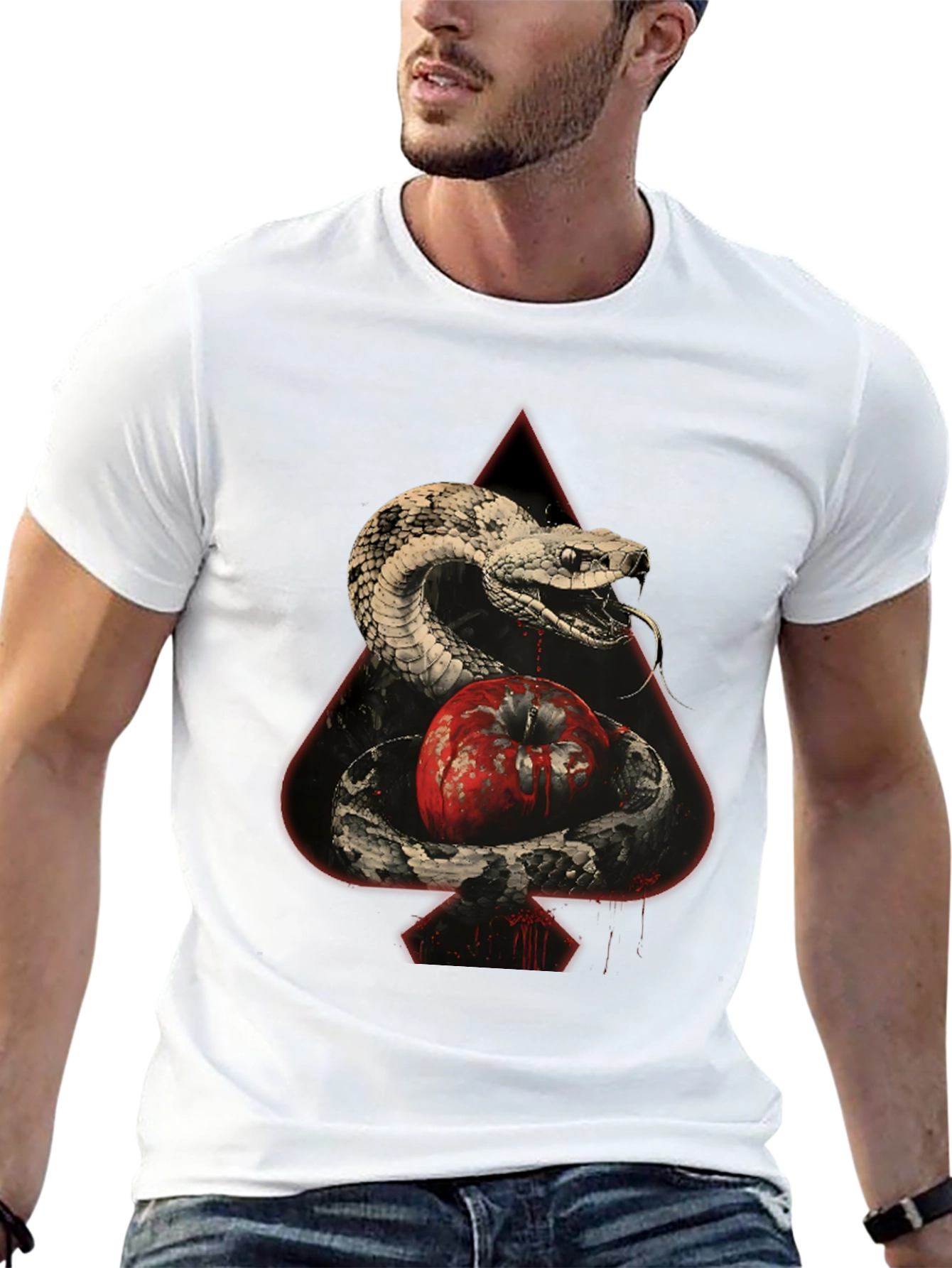Snake and Apple Graphic Tee