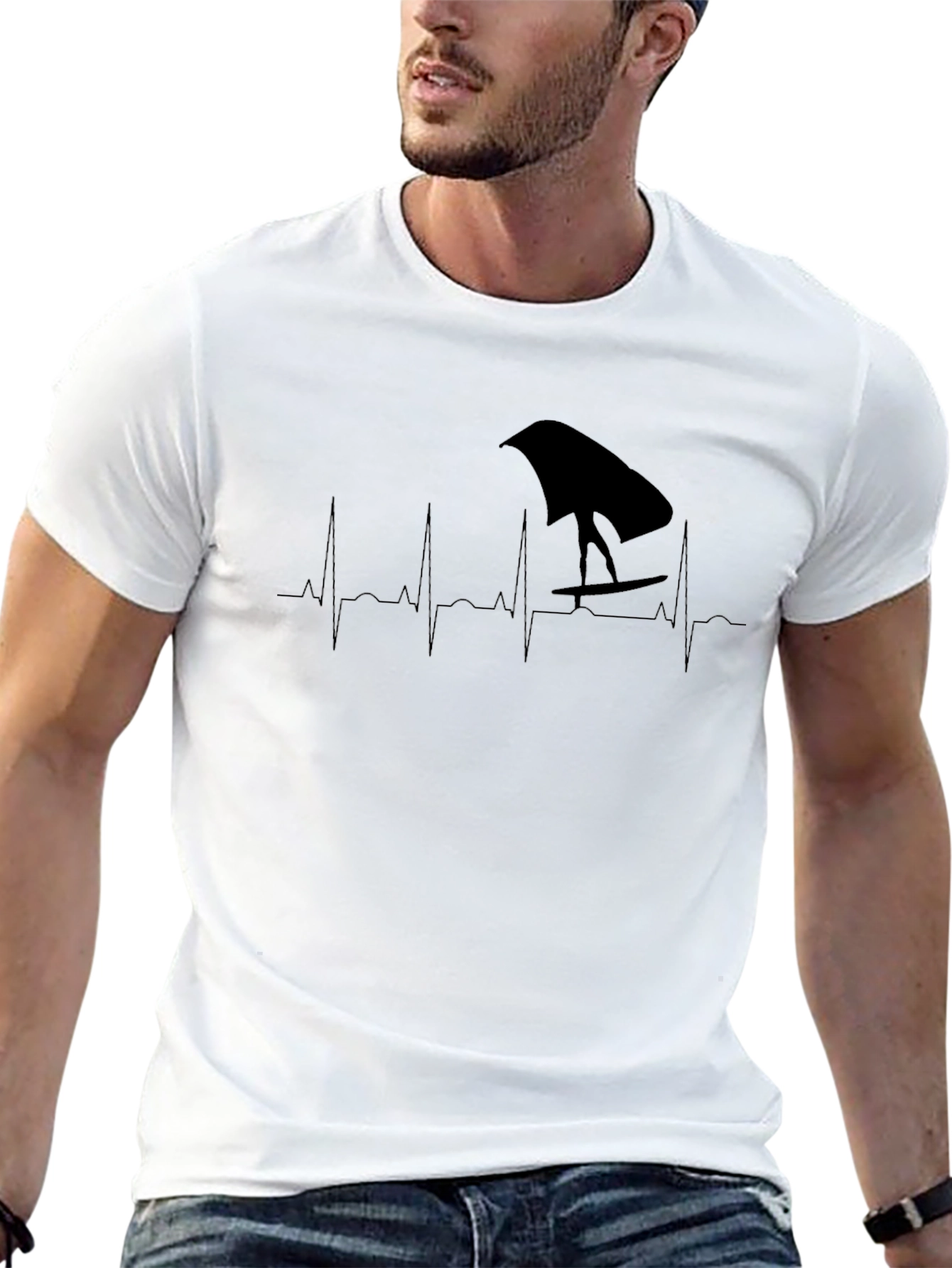 Wing Foiling Heartbeat T-Shirt - Passion on Display