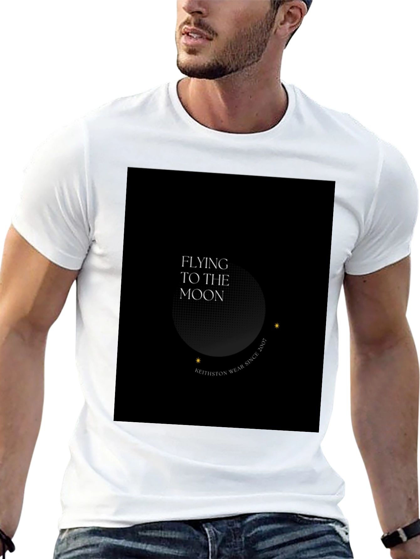 Flying To The Moon Graphic Tee
