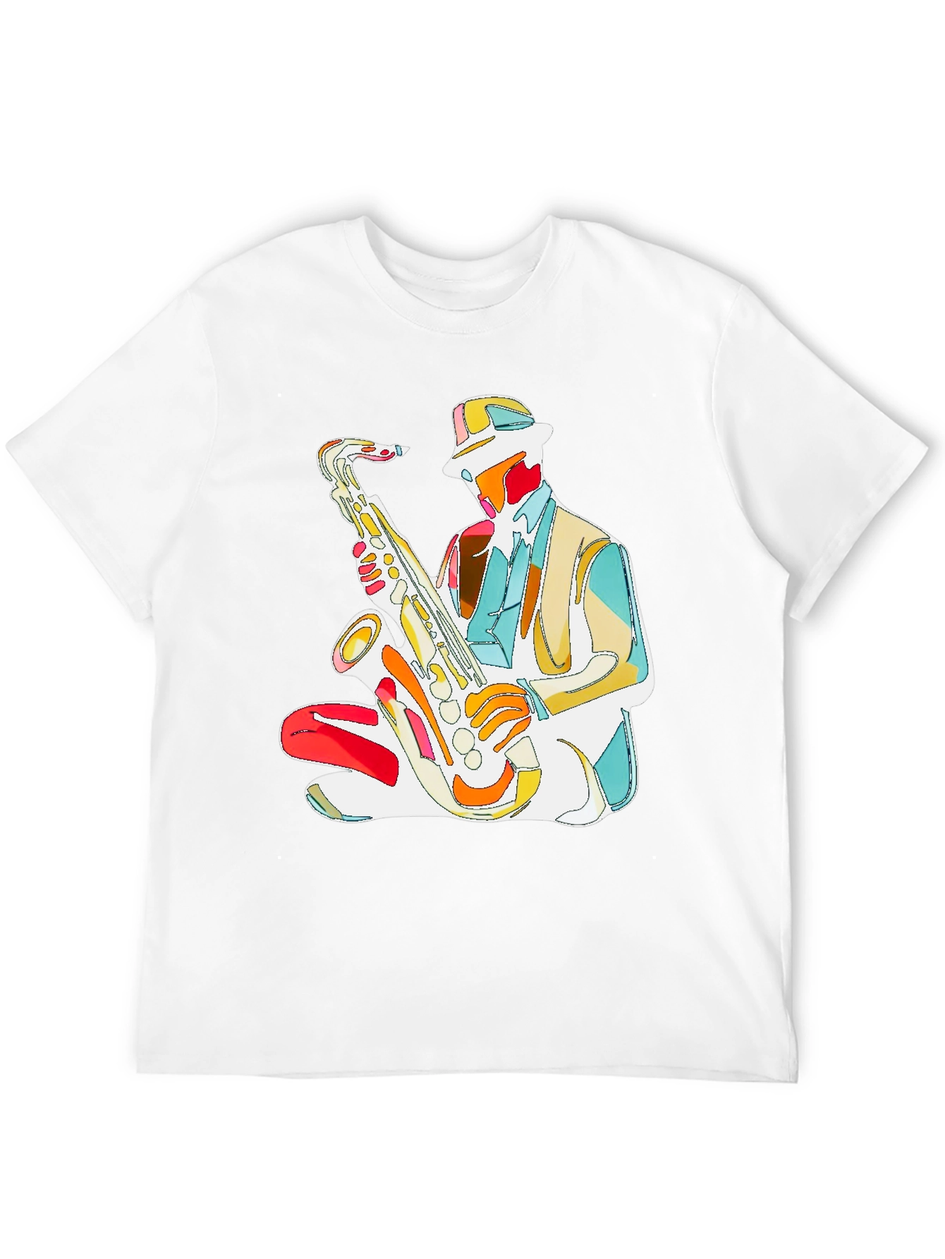 Jazz Saxophone T-Shirt - Stylish Musician Graphic Tee