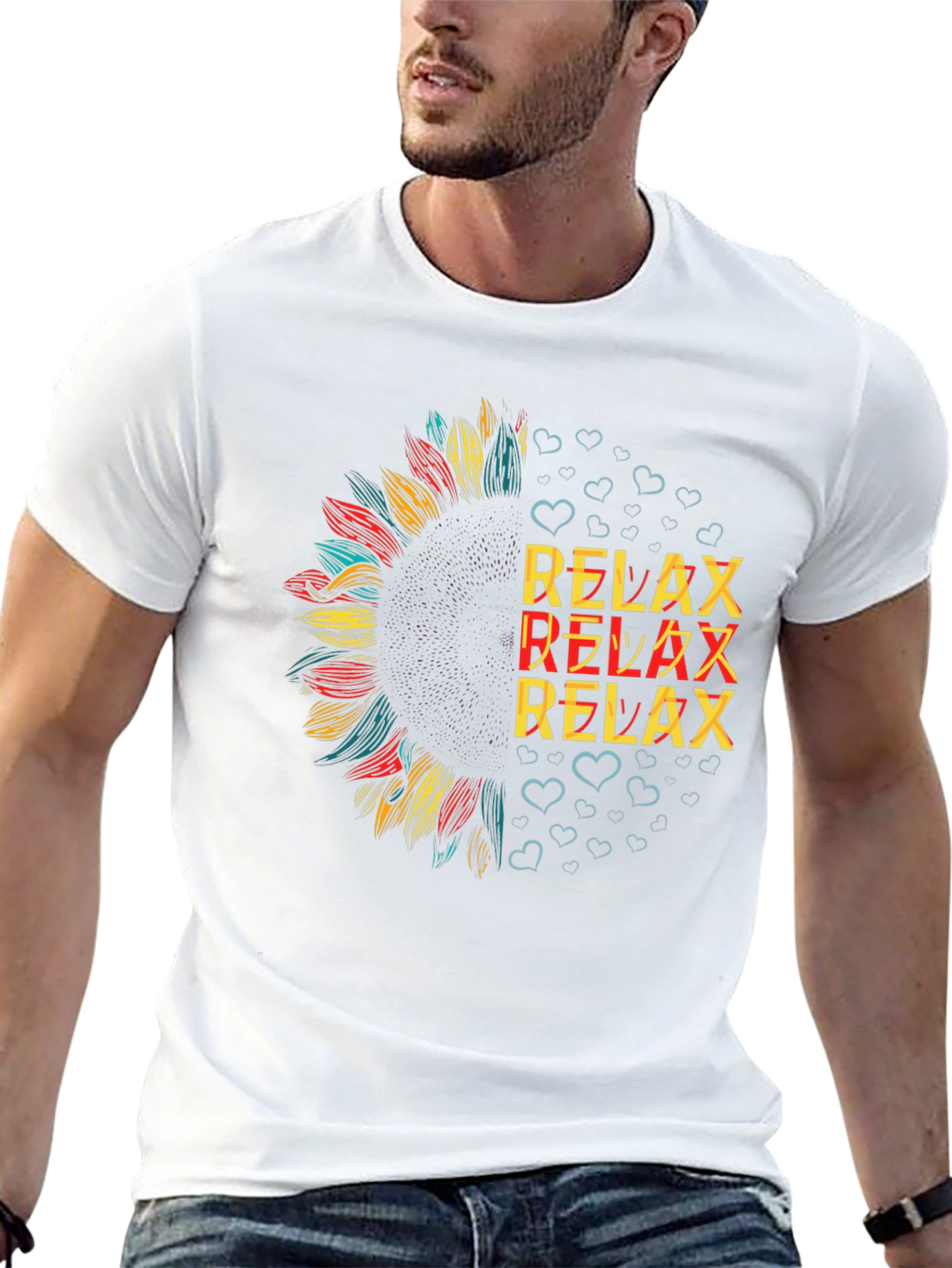 Relax Sunflower Graphic Tee