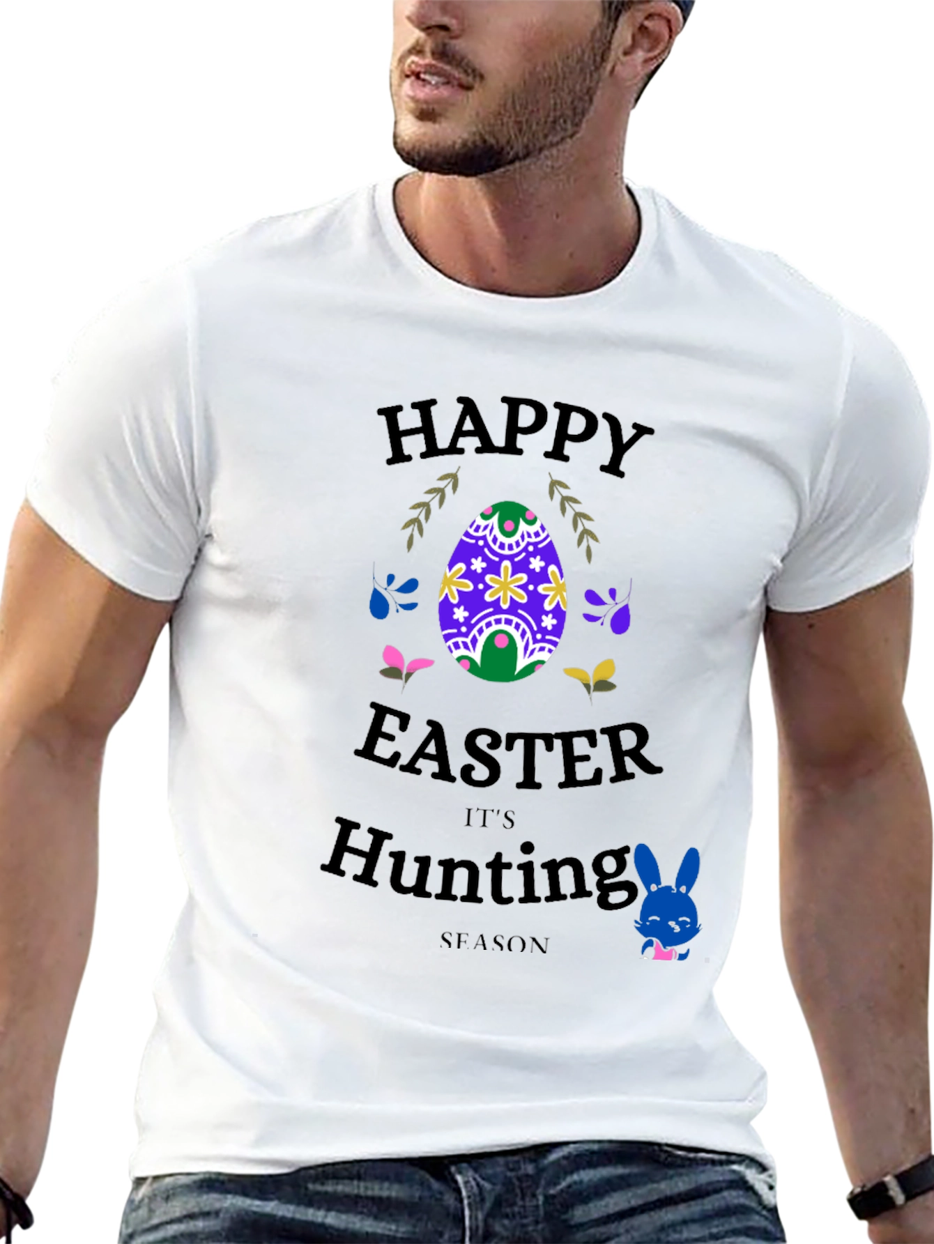 Happy Easter Hunting Season Graphic Tee