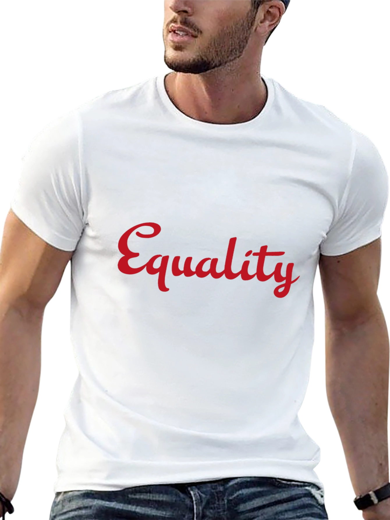 Equality Graphic Tee - Black Crew Neck