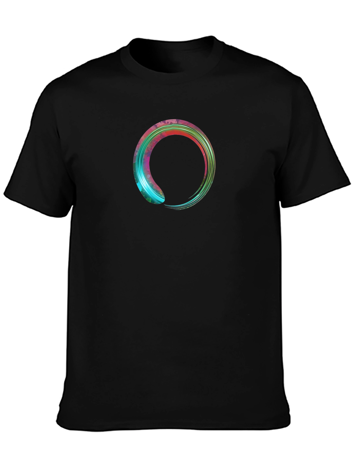 Enso Circle Graphic Tee - Zen Style Black T-Shirt