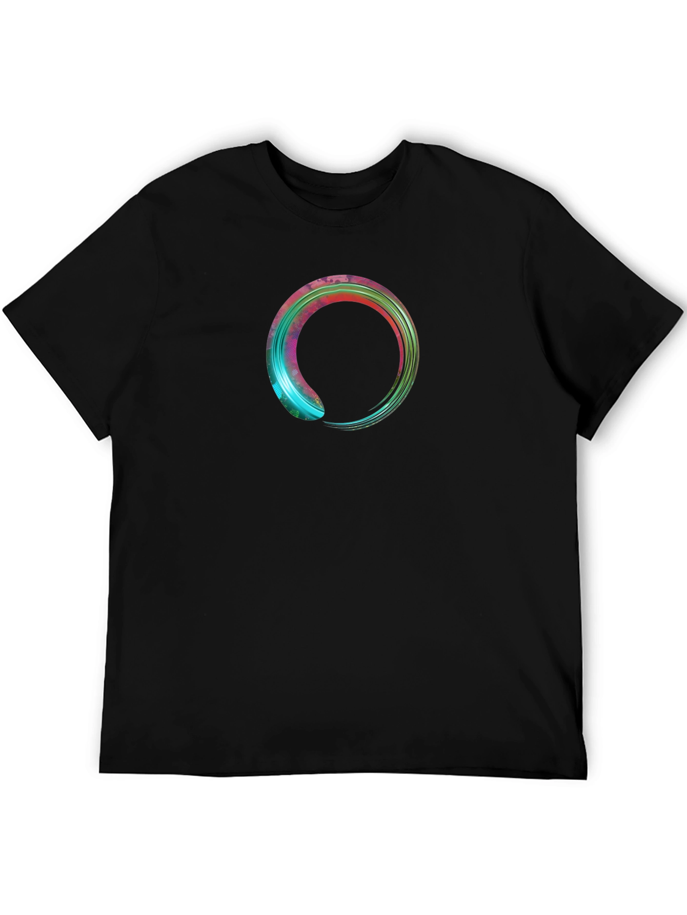 Enso Circle Graphic Tee - Zen Style Black T-Shirt