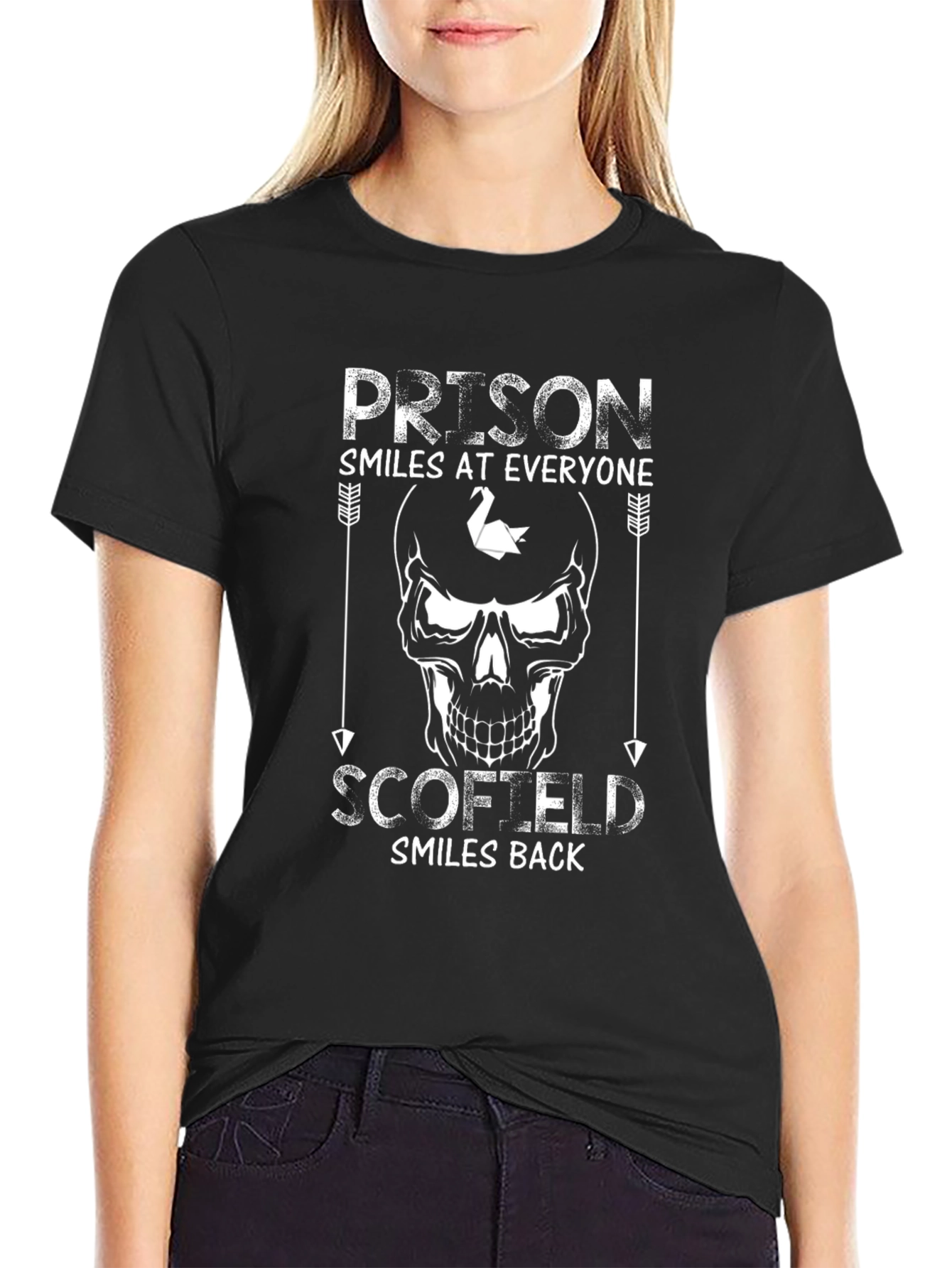 Prison Break Scofield T-Shirt - Skull Design