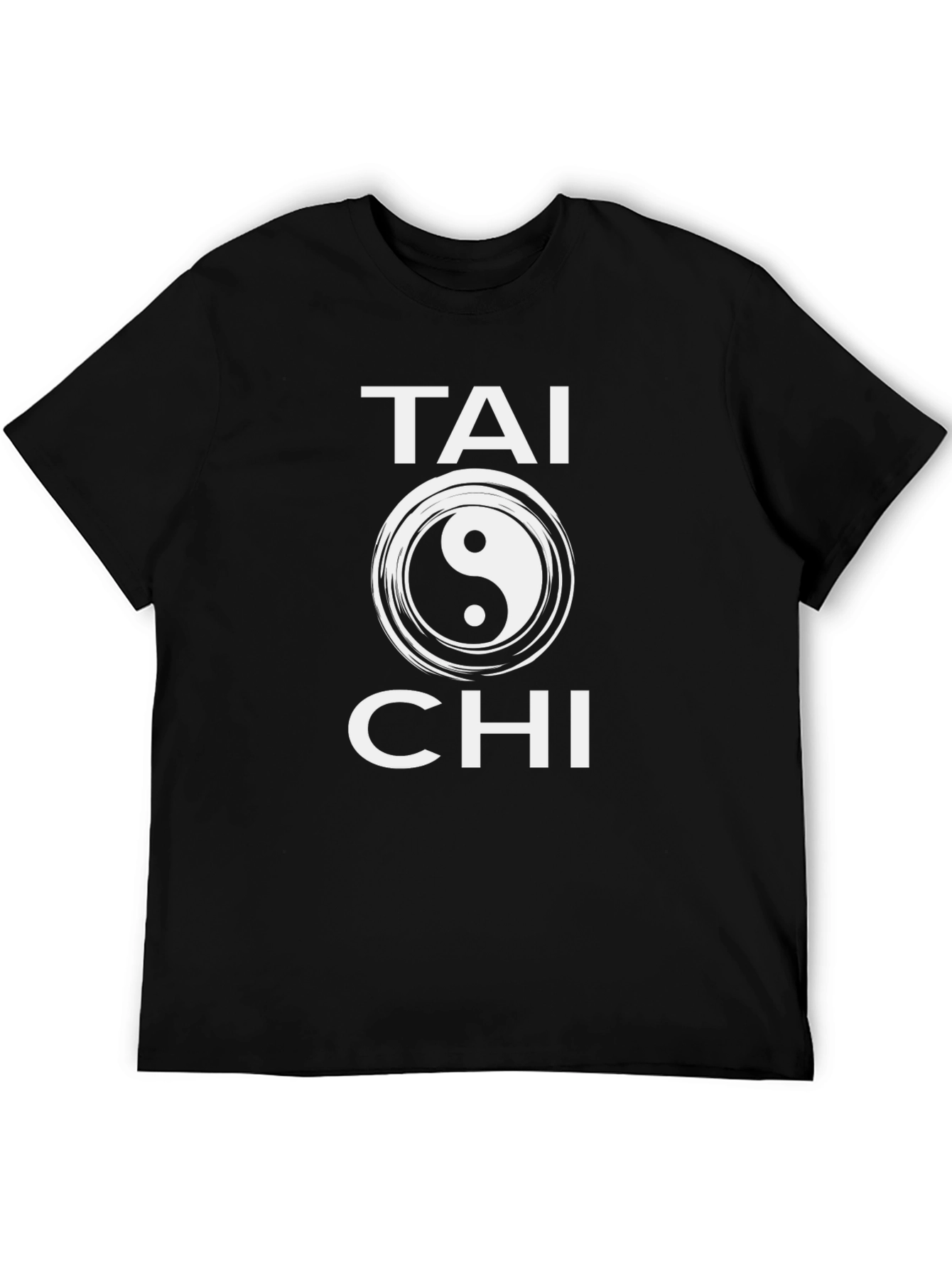 Tai Chi Yin Yang T-Shirt - Black Cotton Tee