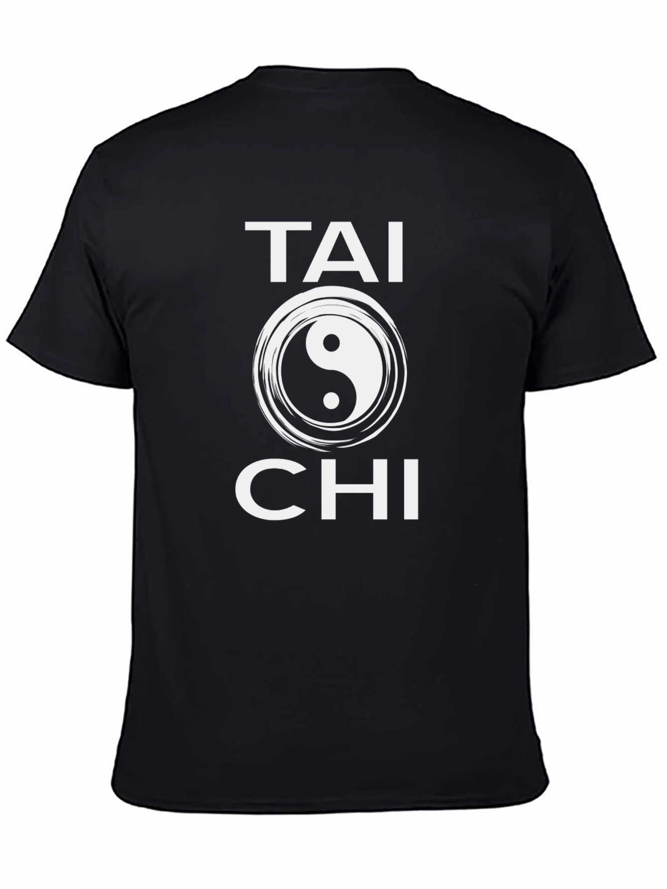 Tai Chi Yin Yang T-Shirt - Black Cotton Tee