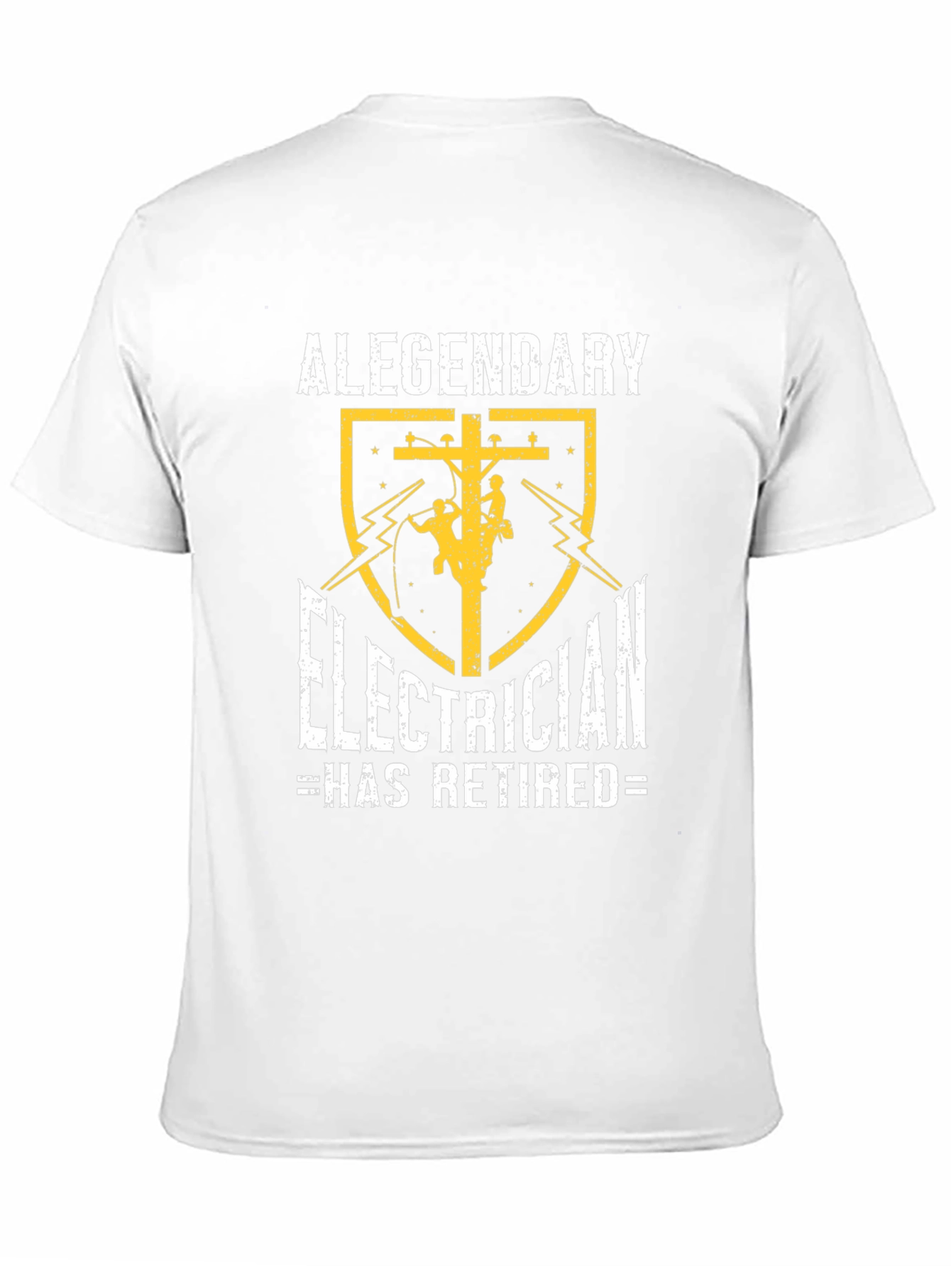 Retired Electrician T-Shirt - Legendary Lineman Gift