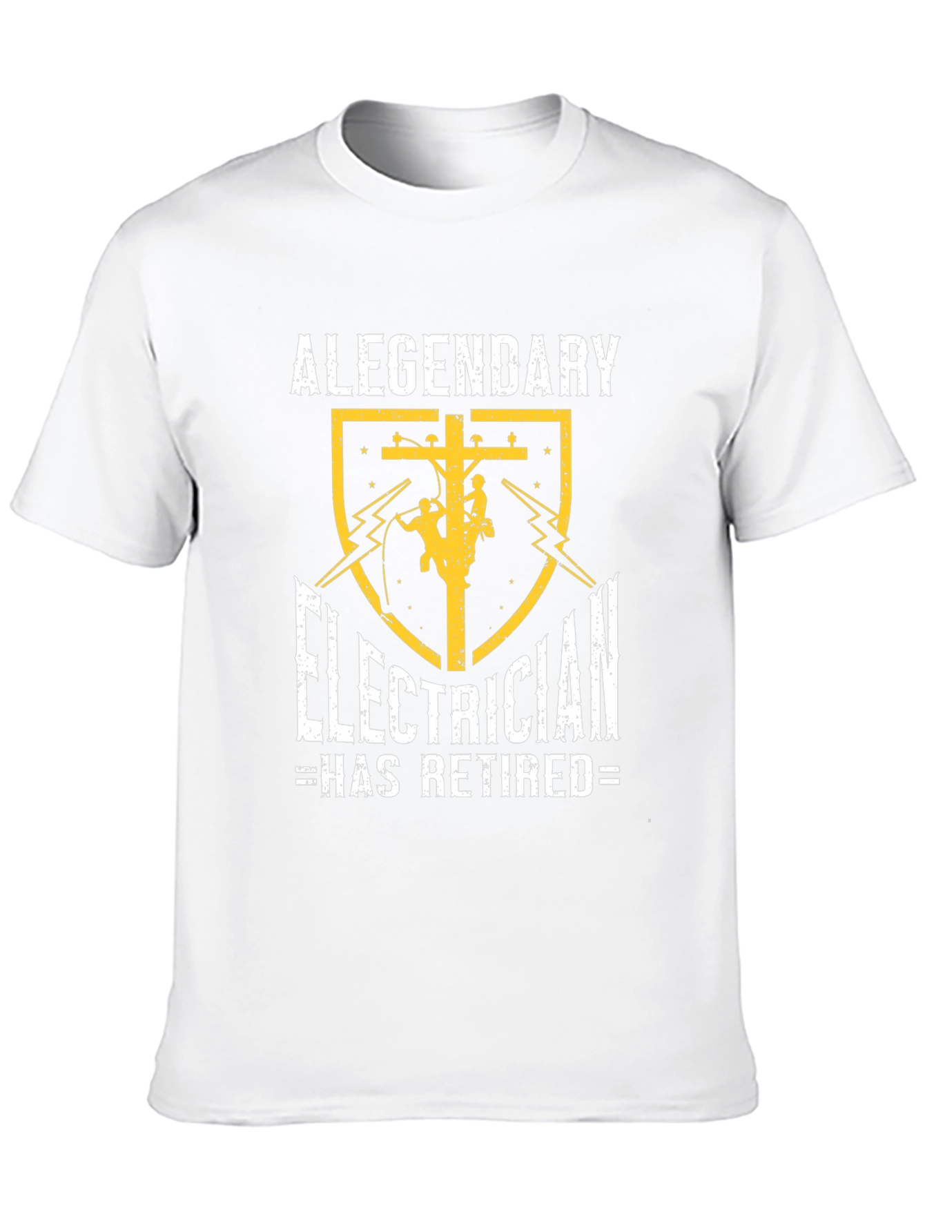 Retired Electrician T-Shirt - Legendary Lineman Gift