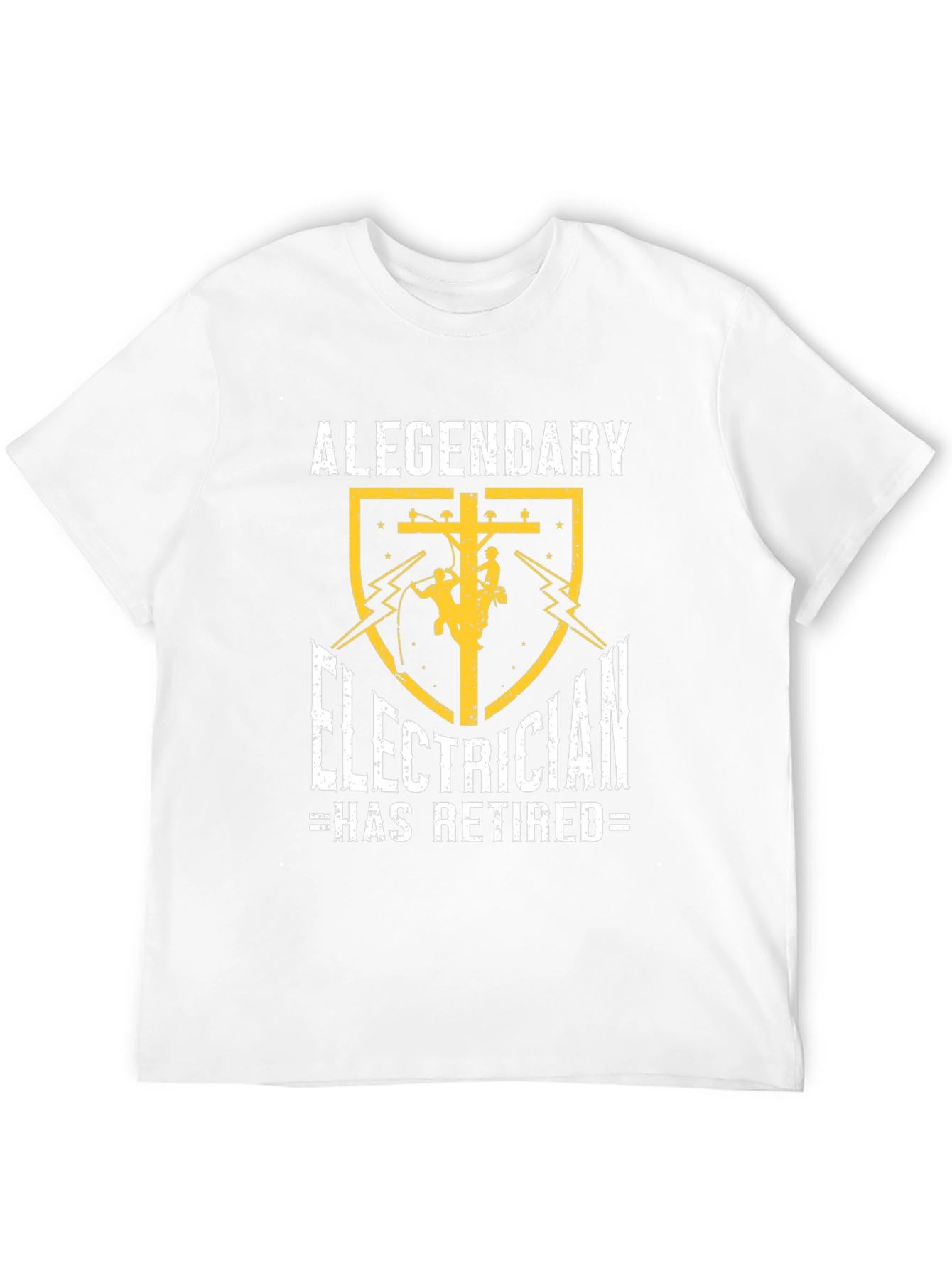Retired Electrician T-Shirt - Legendary Lineman Gift