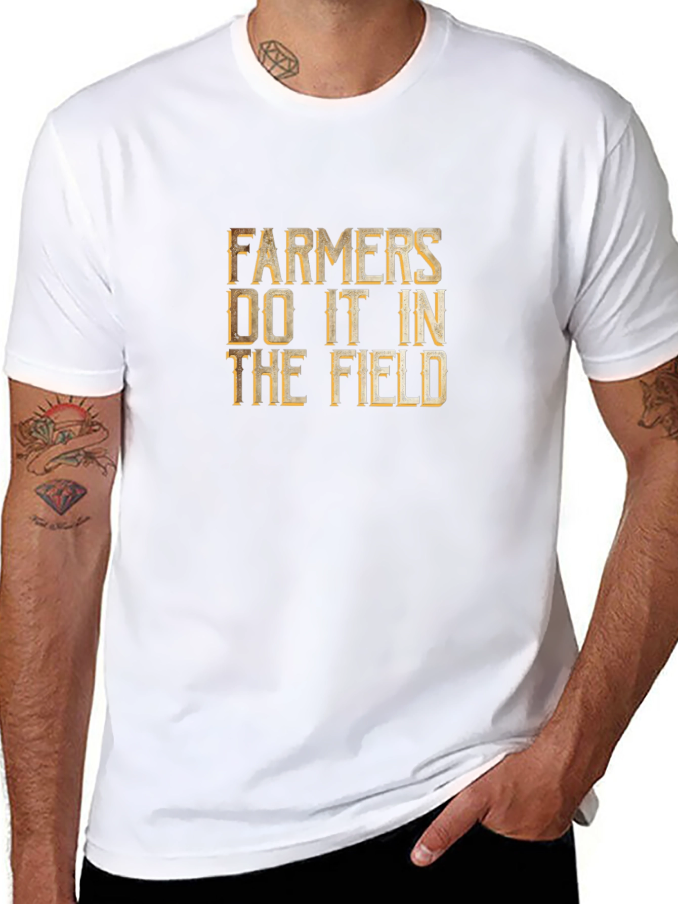 Farmers Do It In The Field Graphic T-Shirt