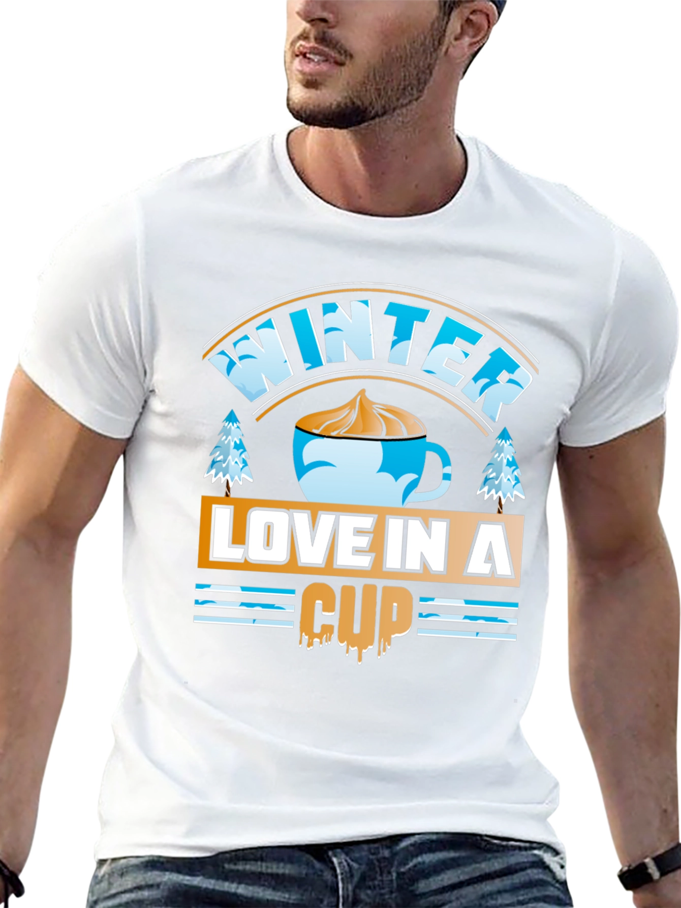 Winter Love in a Cup Graphic T-Shirt