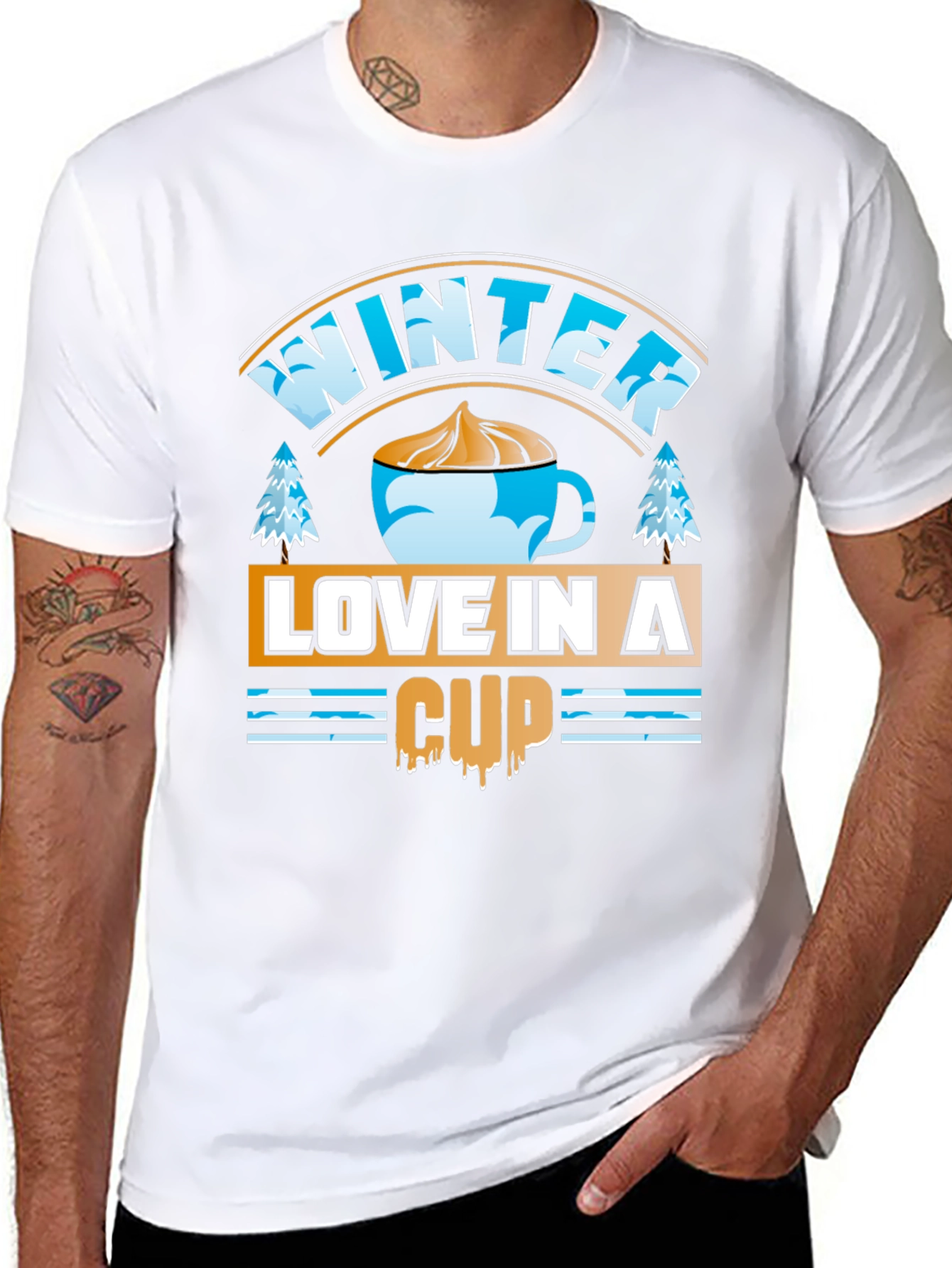 Winter Love in a Cup Graphic T-Shirt