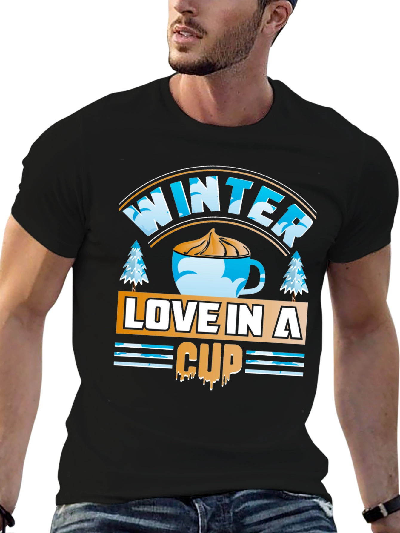 Winter Love in a Cup Graphic T-Shirt