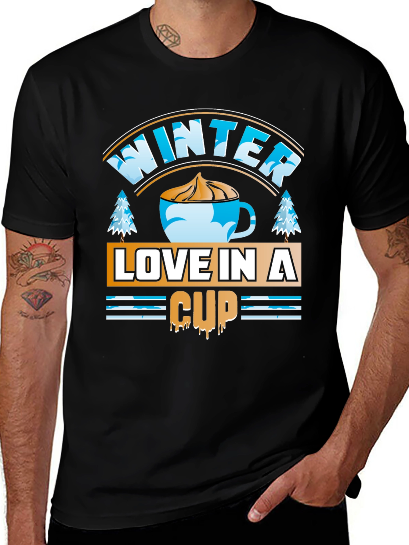 Winter Love in a Cup Graphic T-Shirt