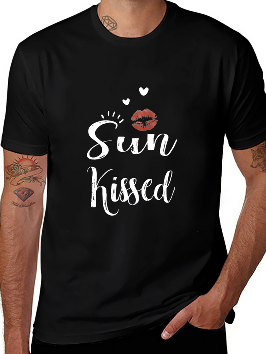 Sun Kissed Black Graphic T-Shirt