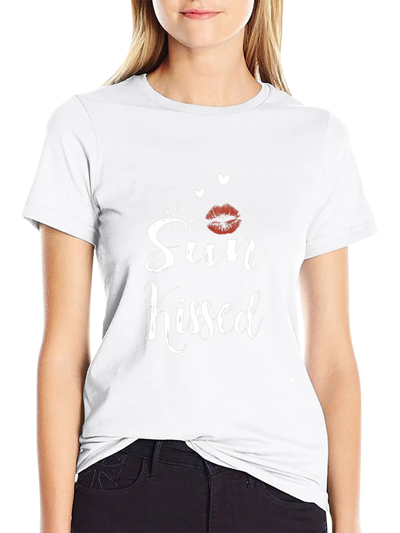 Sun Kissed Black Graphic T-Shirt