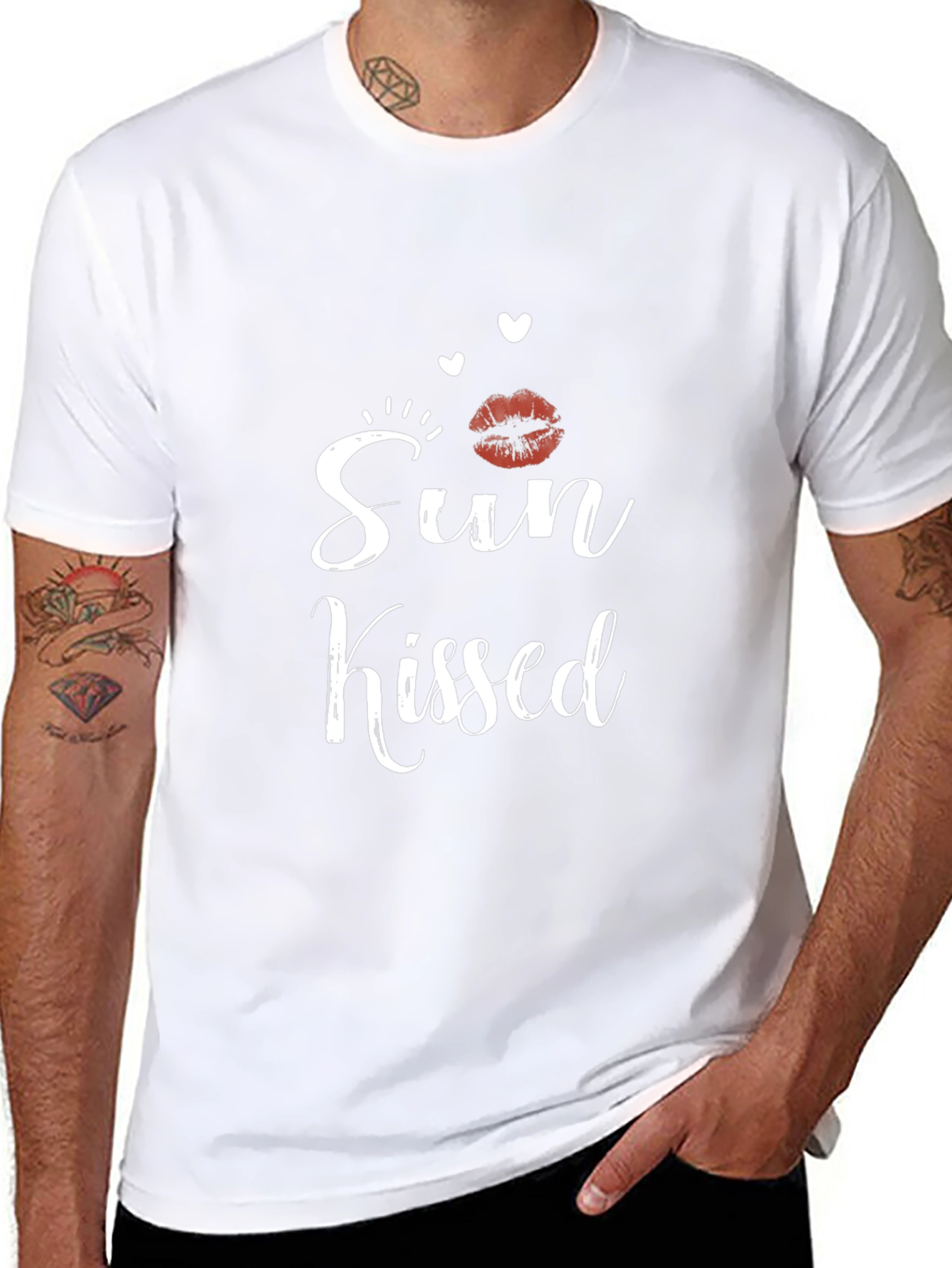 Sun Kissed Black Graphic T-Shirt