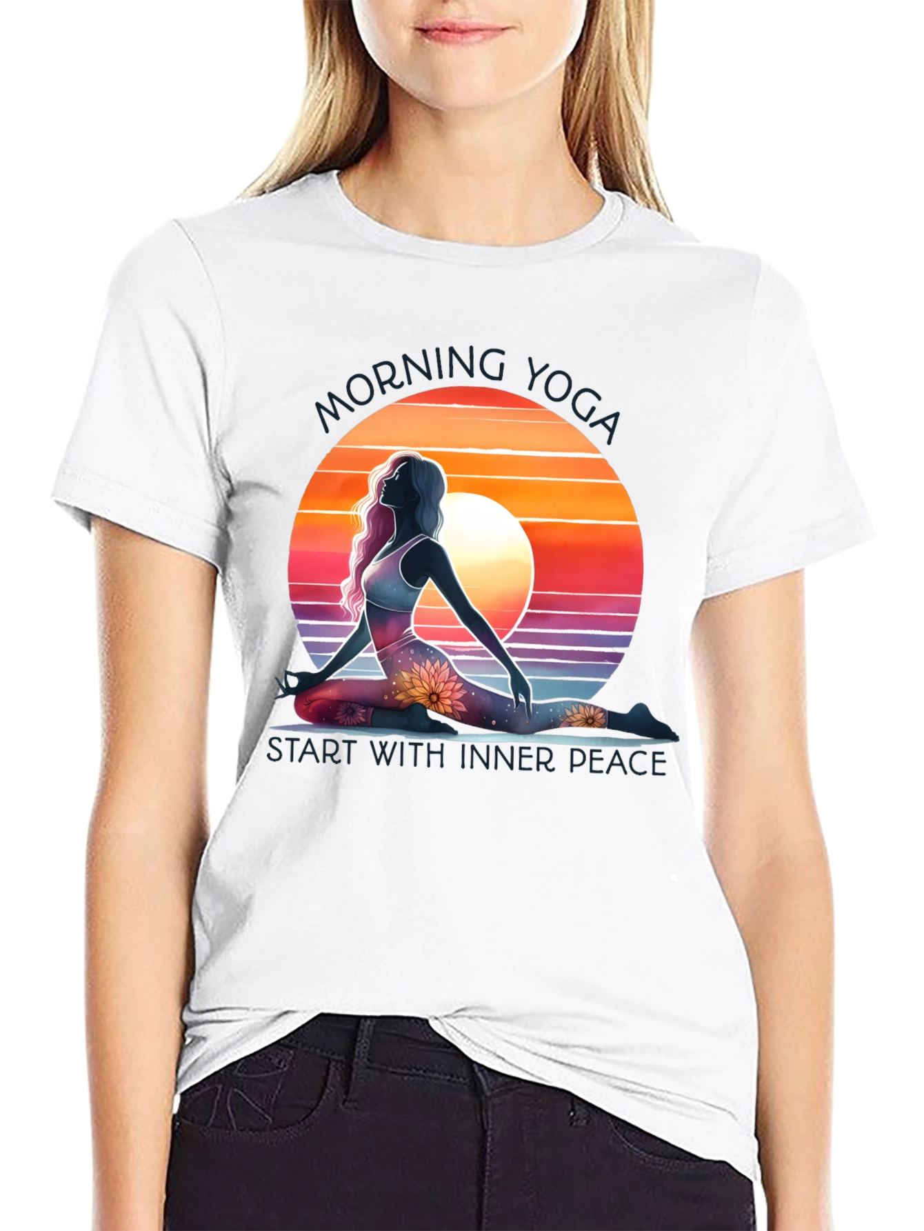 Morning Yoga Graphic Tee