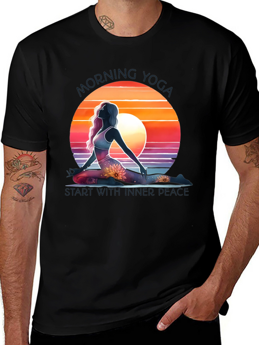 Morning Yoga Graphic Tee