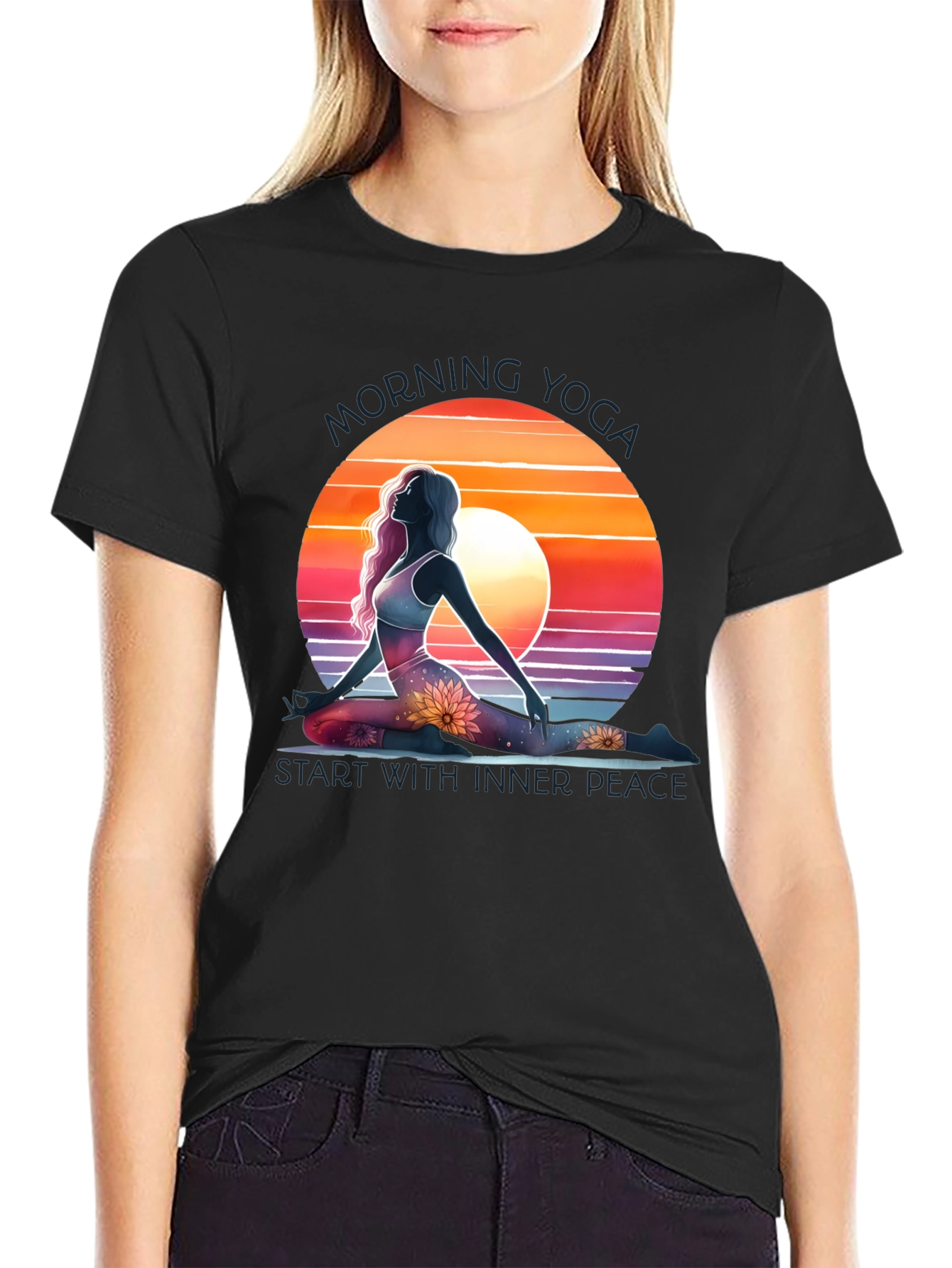 Morning Yoga Graphic Tee