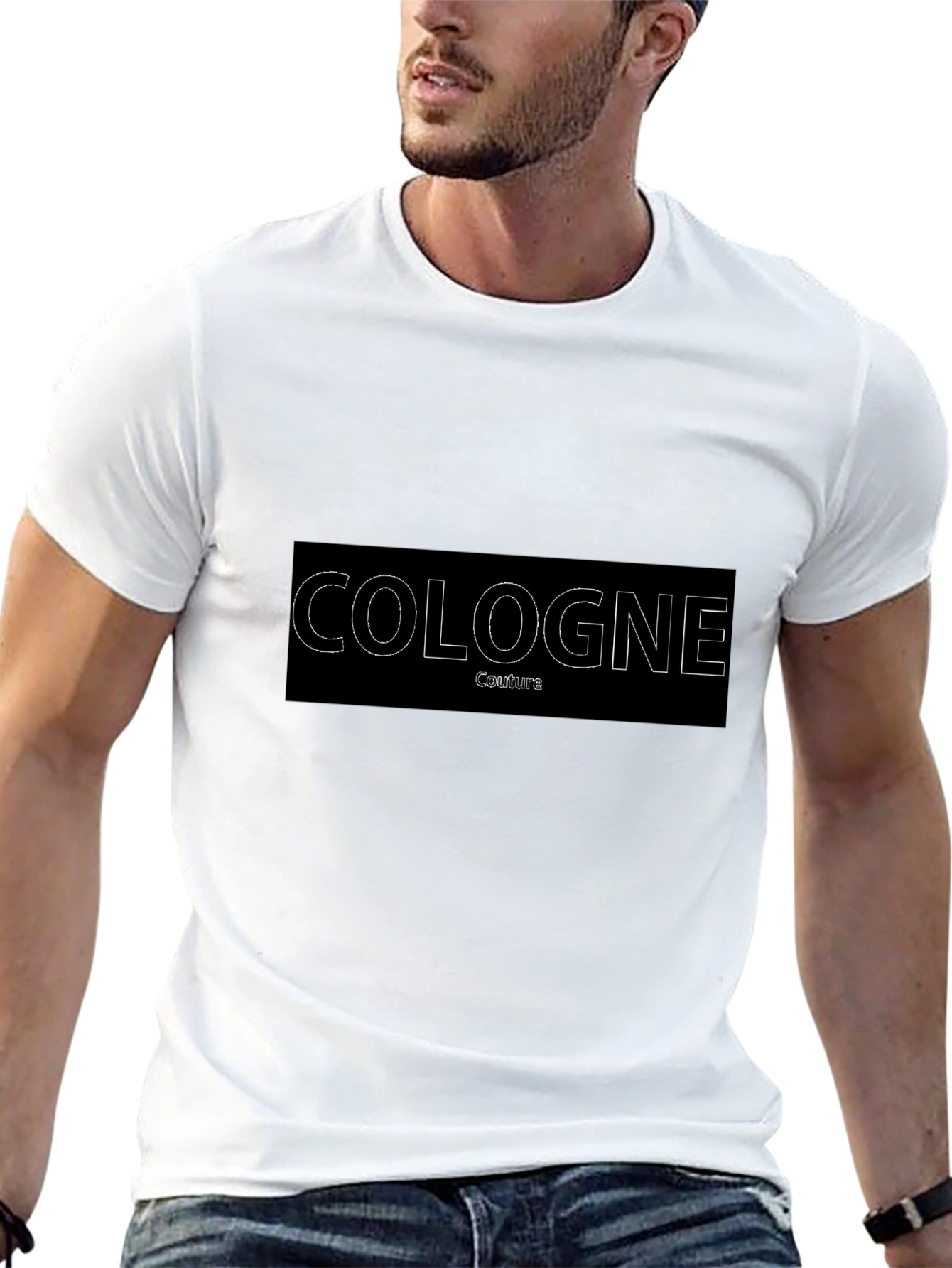 Cologne Couture Black Graphic T-Shirt