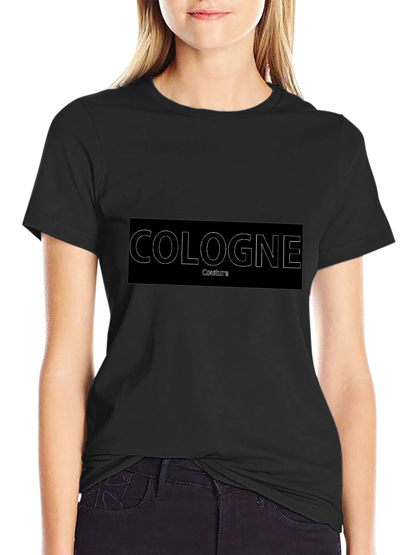 Cologne Couture Black Graphic T-Shirt