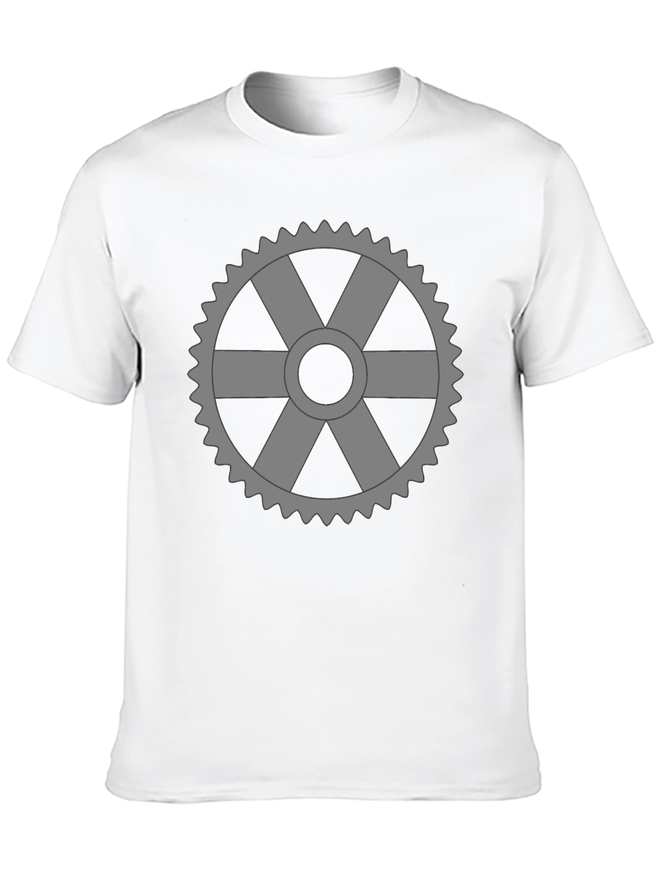 Cog Wheel Graphic T-Shirt - Black